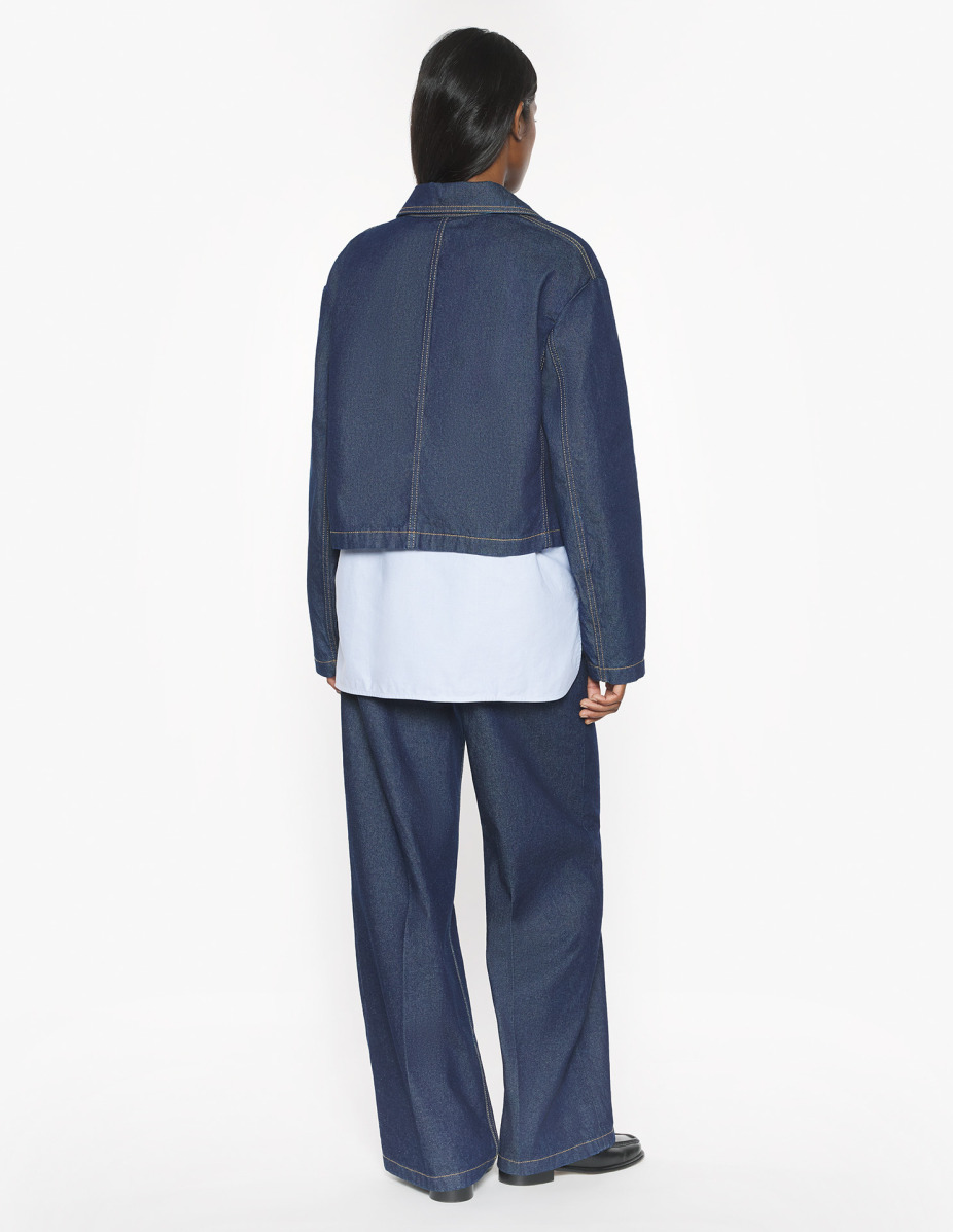 DENIM CROPPED JACKET - 5