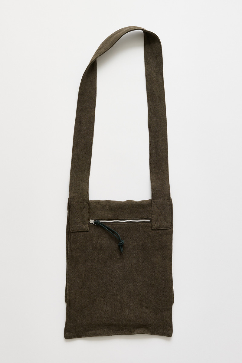 Our Legacy Slack Bag Dry Olive Airy Linen outlook