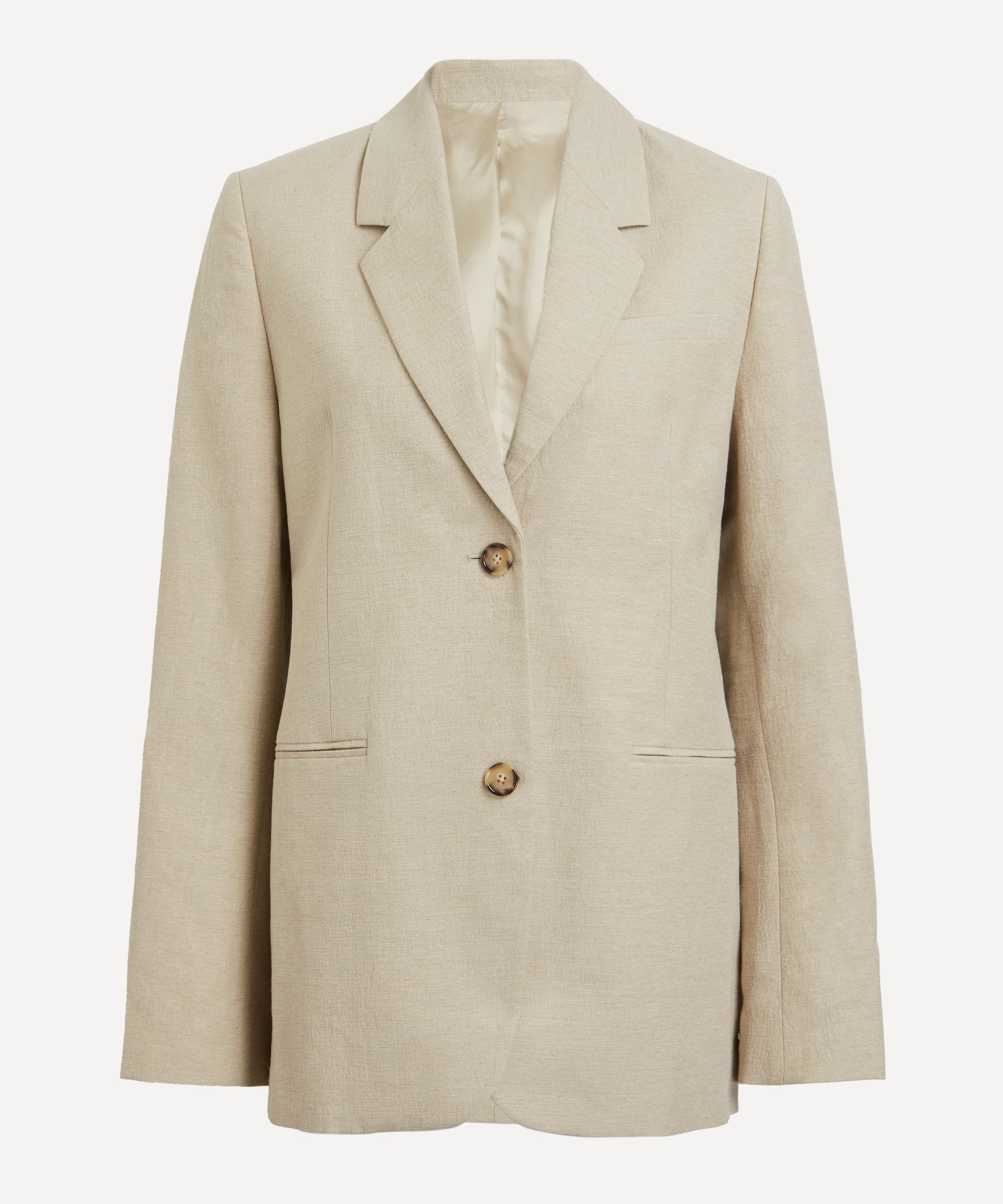 Linen Tailored Suit Jacket - 1