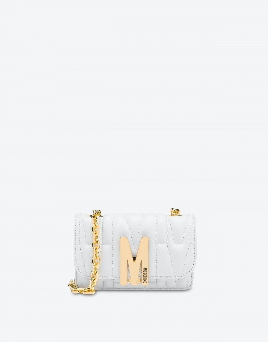 MINI QUILTED M BAG WITH SHOULDER STRAP - 1