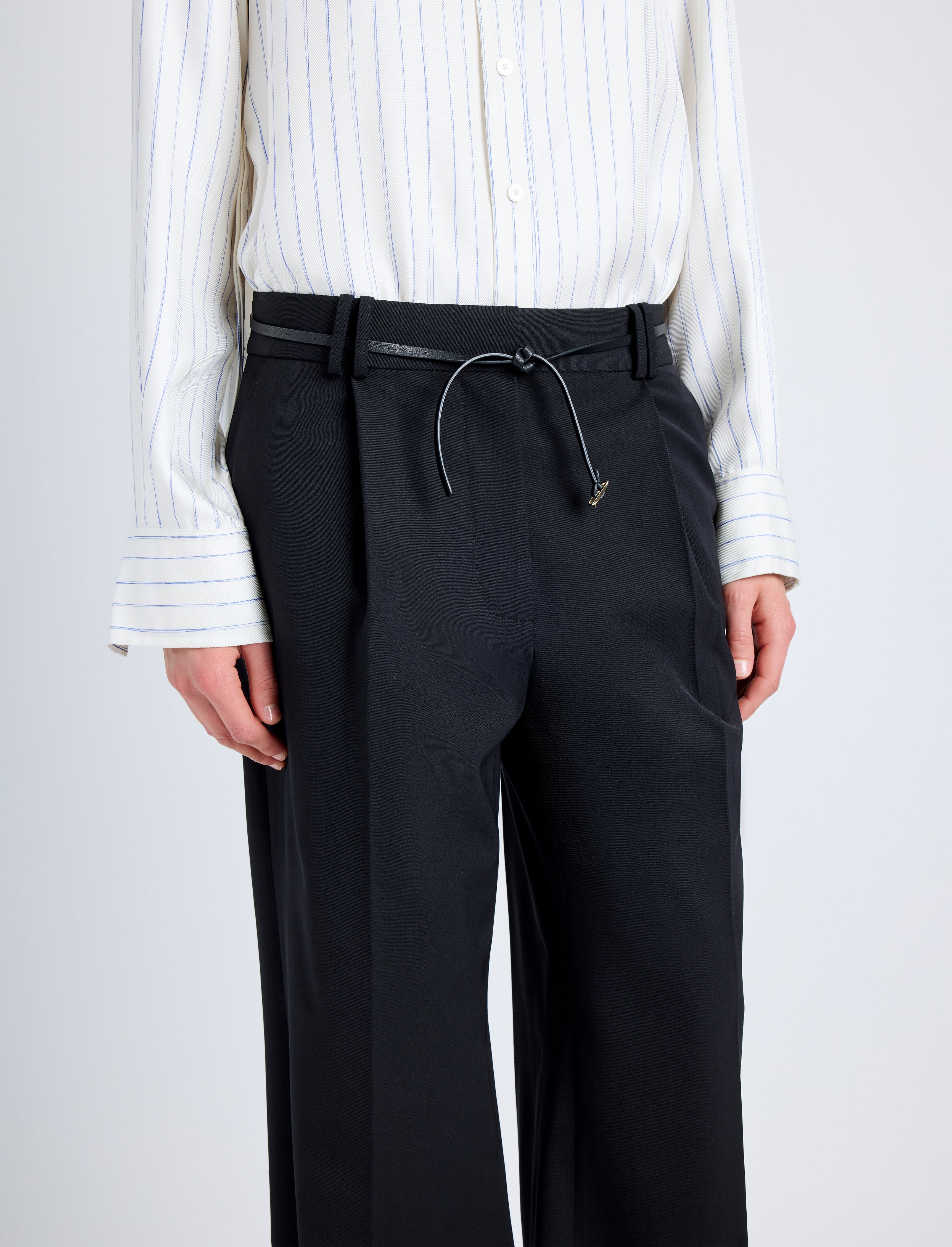 Savannah Pant in Wool Gabardine Suiting - 5
