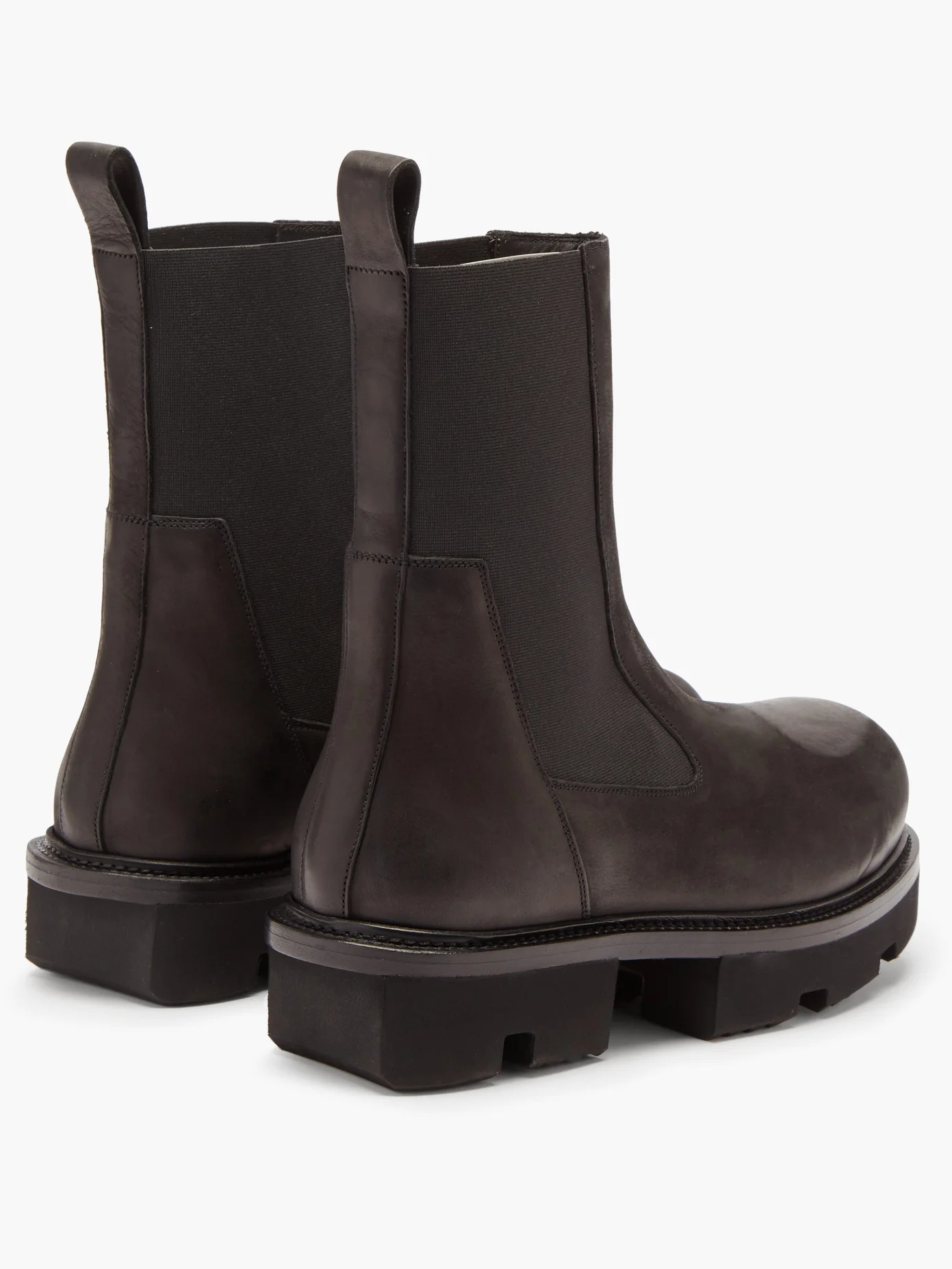 Bozo Megatooth scratched-leather Chelsea boots - 5