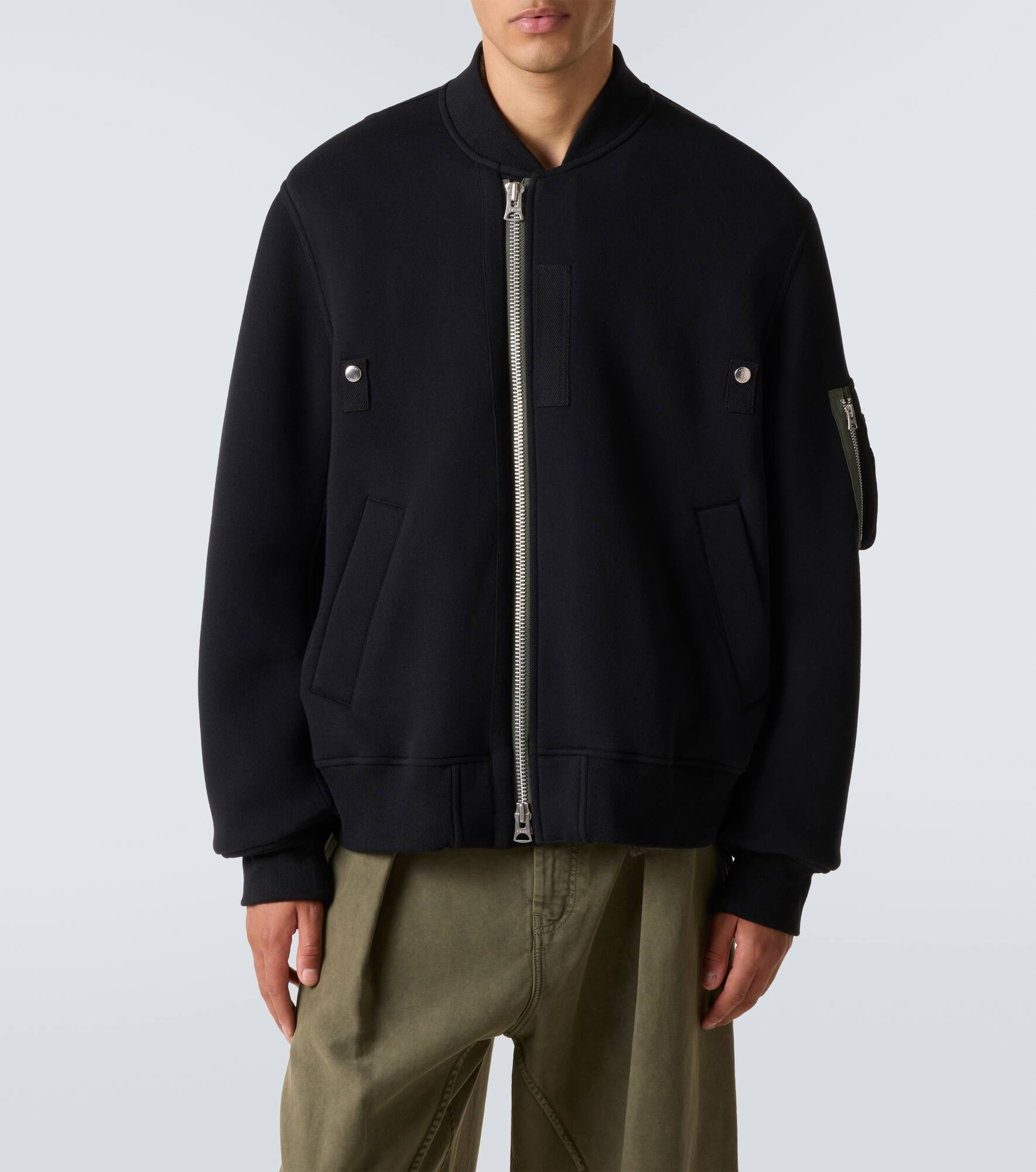 Cotton-blend bomber jacket - 3