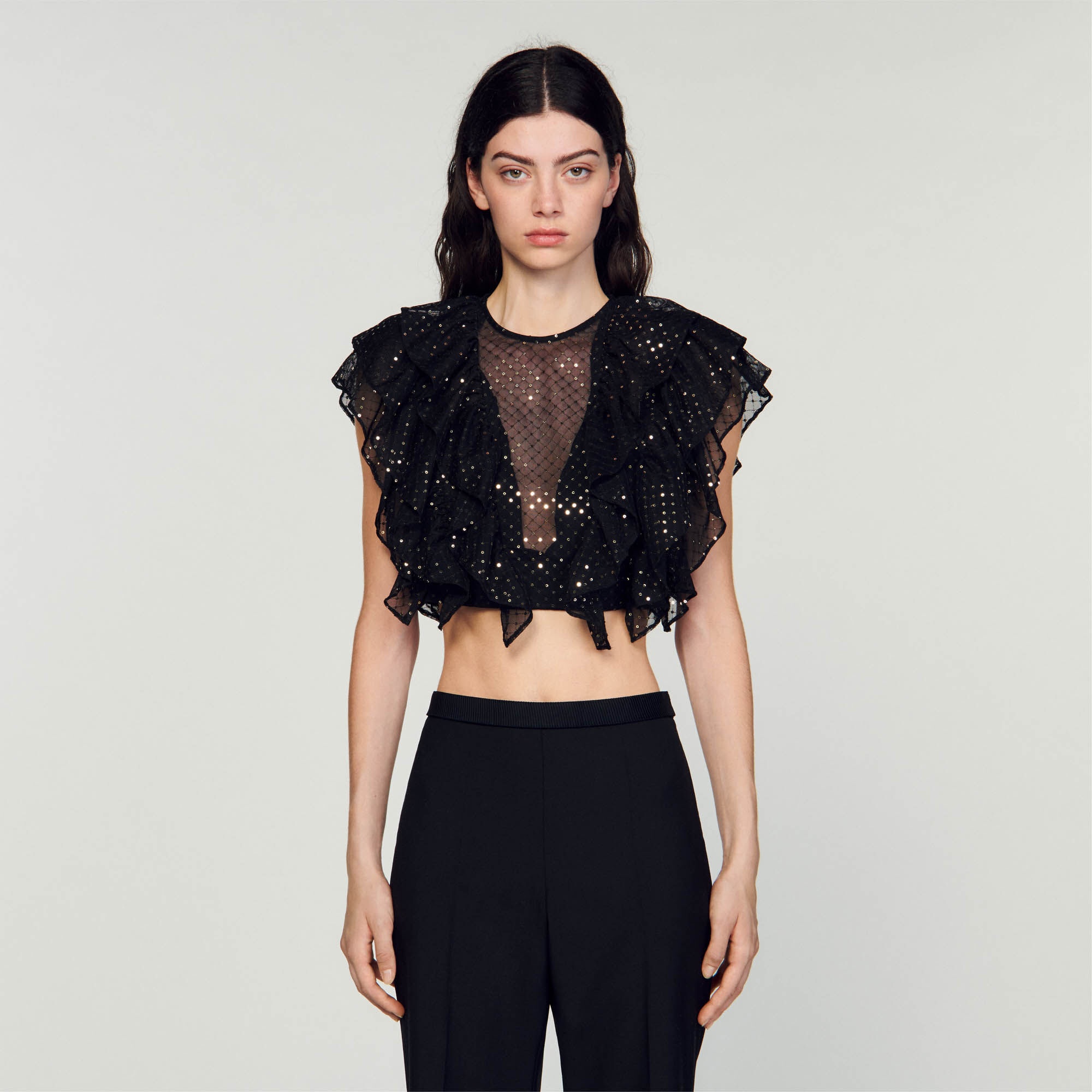 RUFFLED CROP TOP - 5