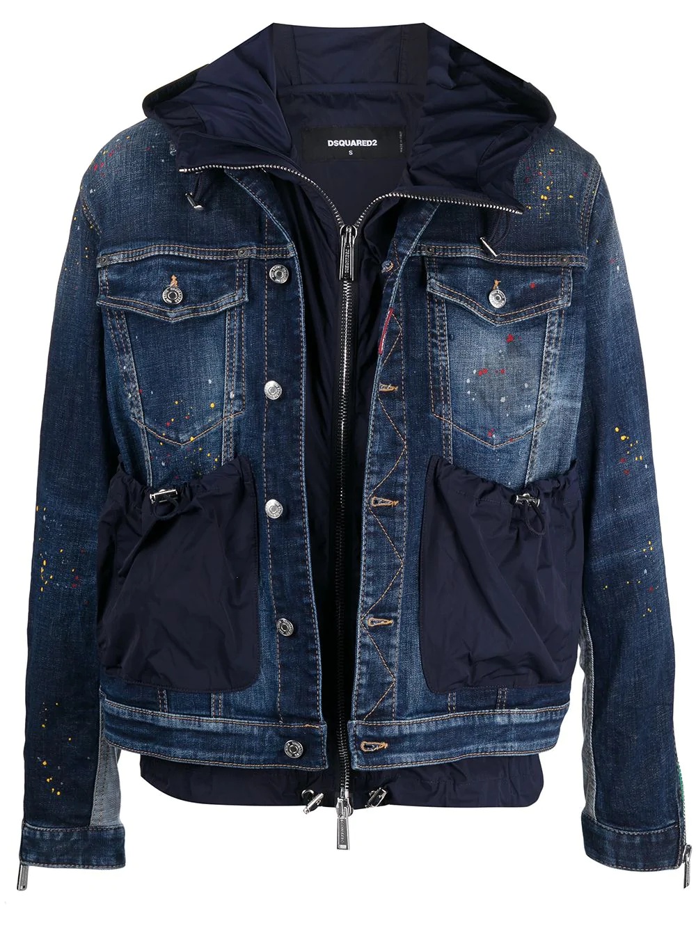 layer denim jacket - 1