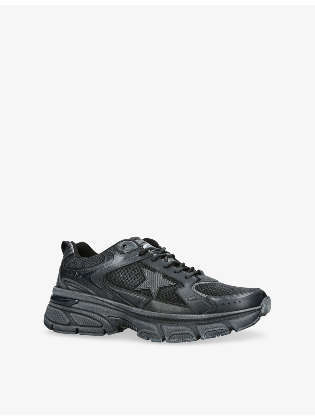 Lightstar Leather and Mesh Low-Top Trainers - 3