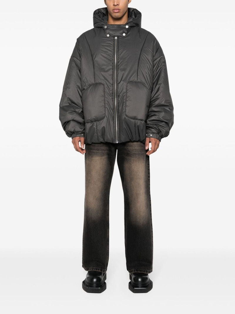 MISBHV logo-engraved button drawstring padded jacket outlook