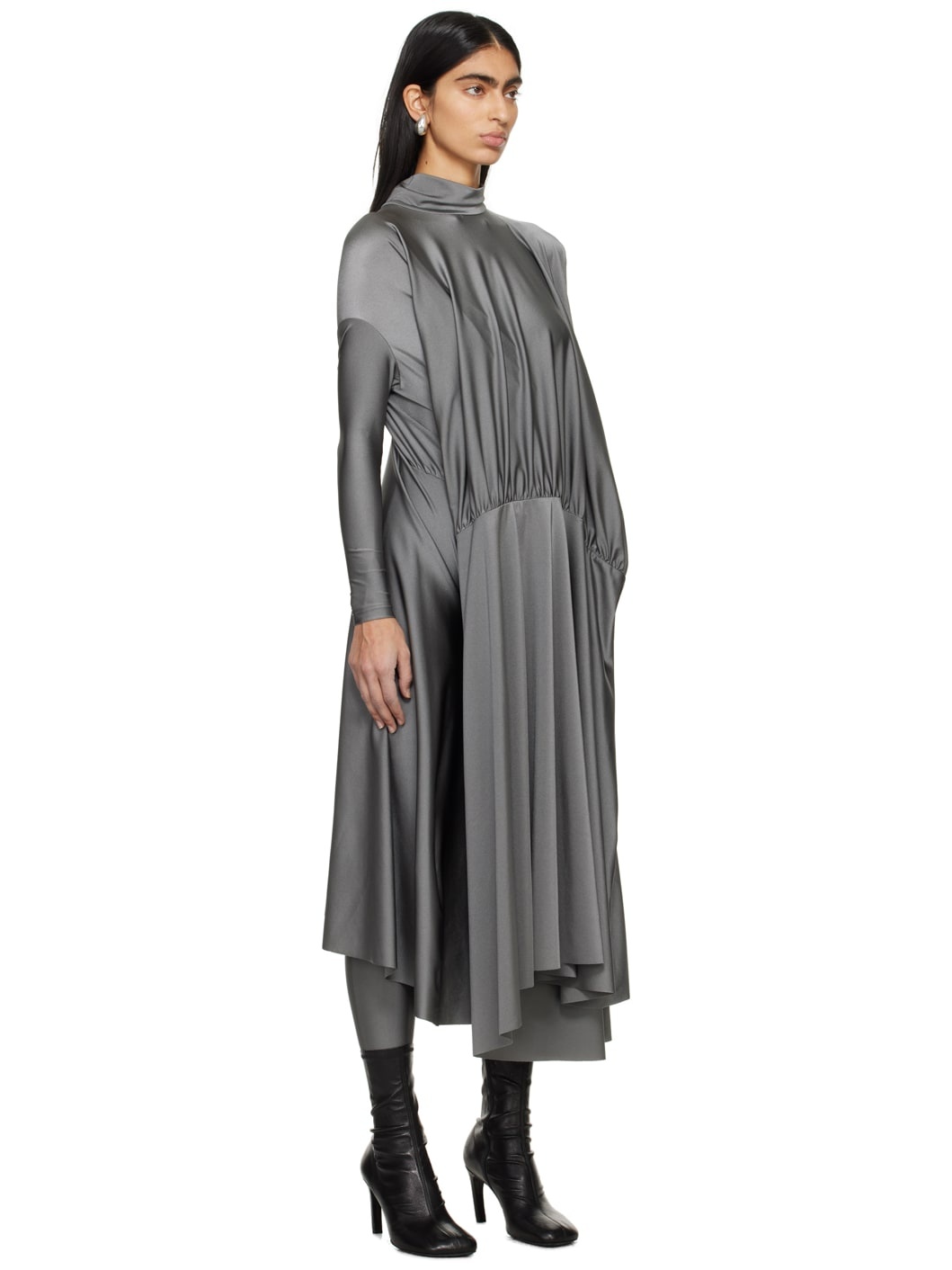 Gray Table Cover Maxi Dress - 2