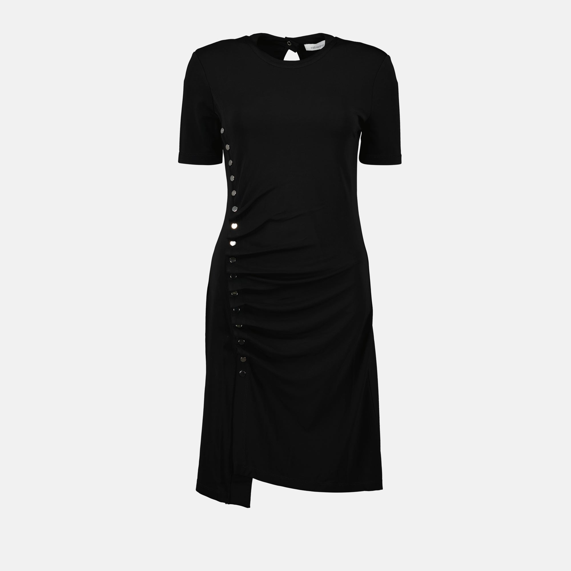 Robe drapée noire - 1