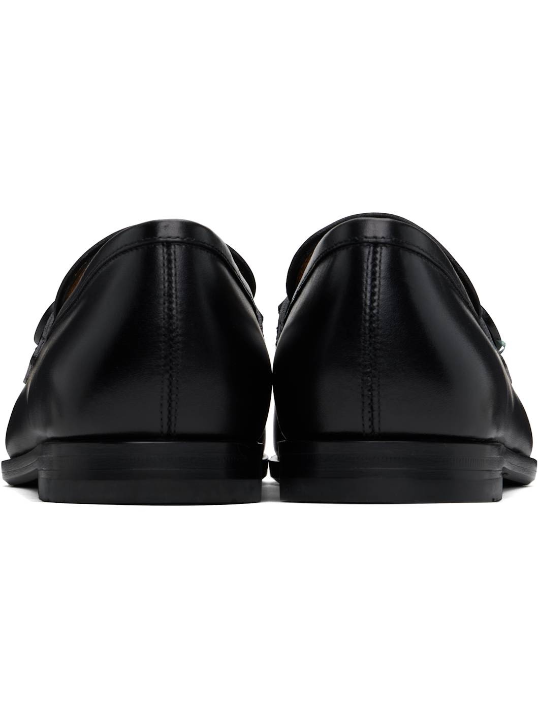 Black Gancini Ornament Loafers - 2