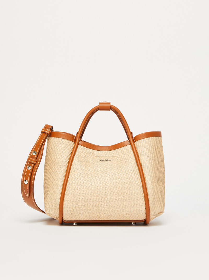 SUMMERMARINEXS Extra-Small raffia-look fabric Marine bag 1