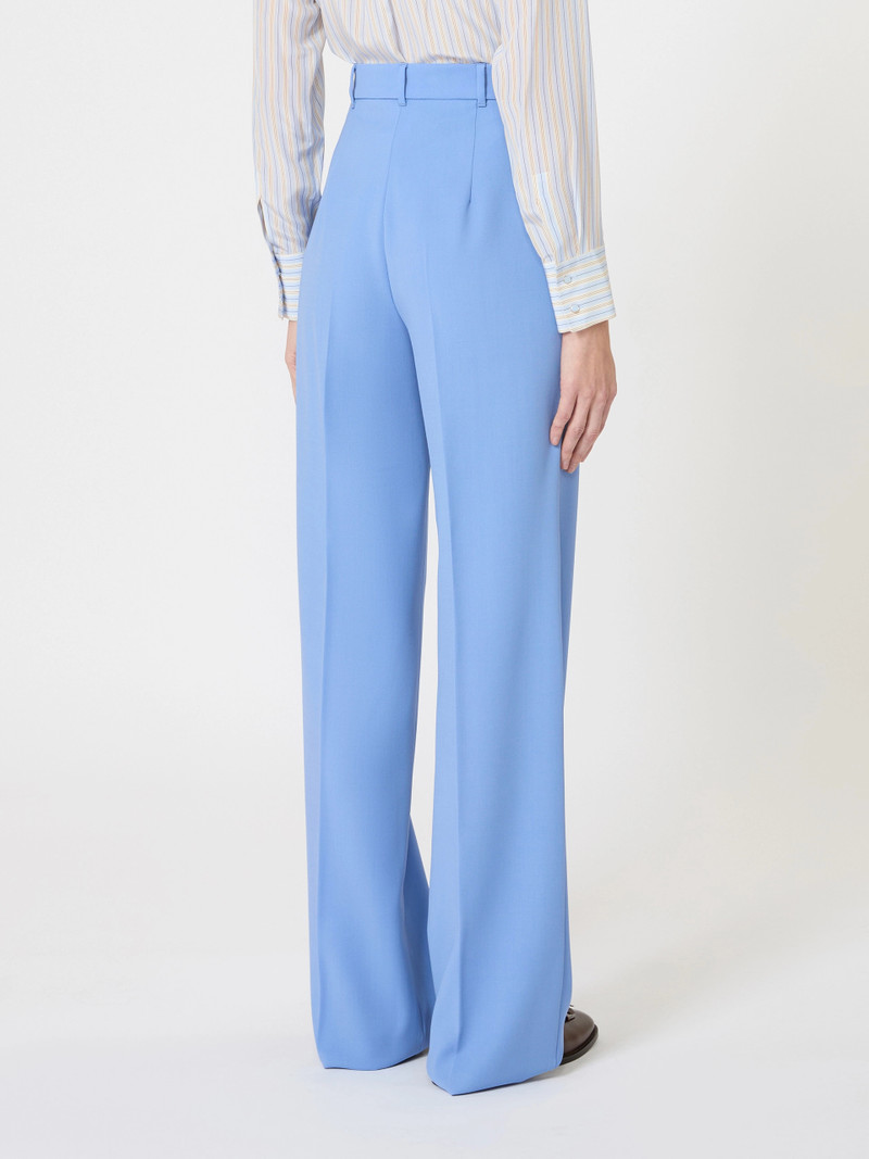 QUASAR Wool crepe trousers - LIGHT BLUE 4