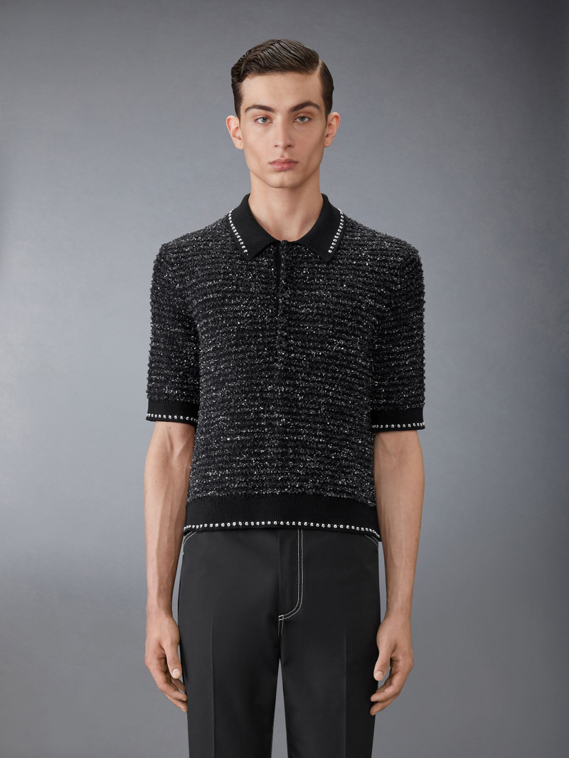 EYELASH TWEED JACQUARD POLO 1