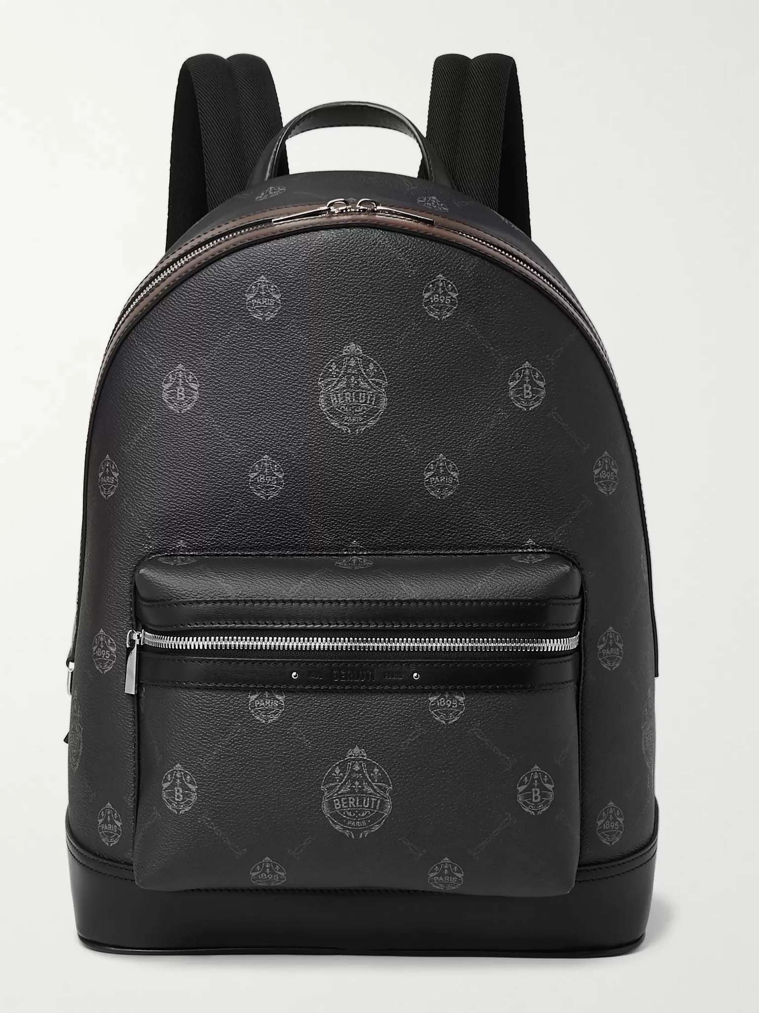 Explorer Signature Logo-Print Canvas and Leather Backpack - 1