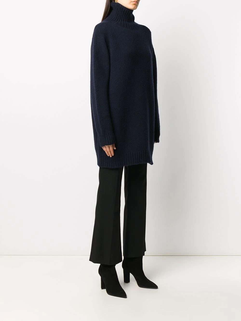 rollneck cashmere jumper - 3