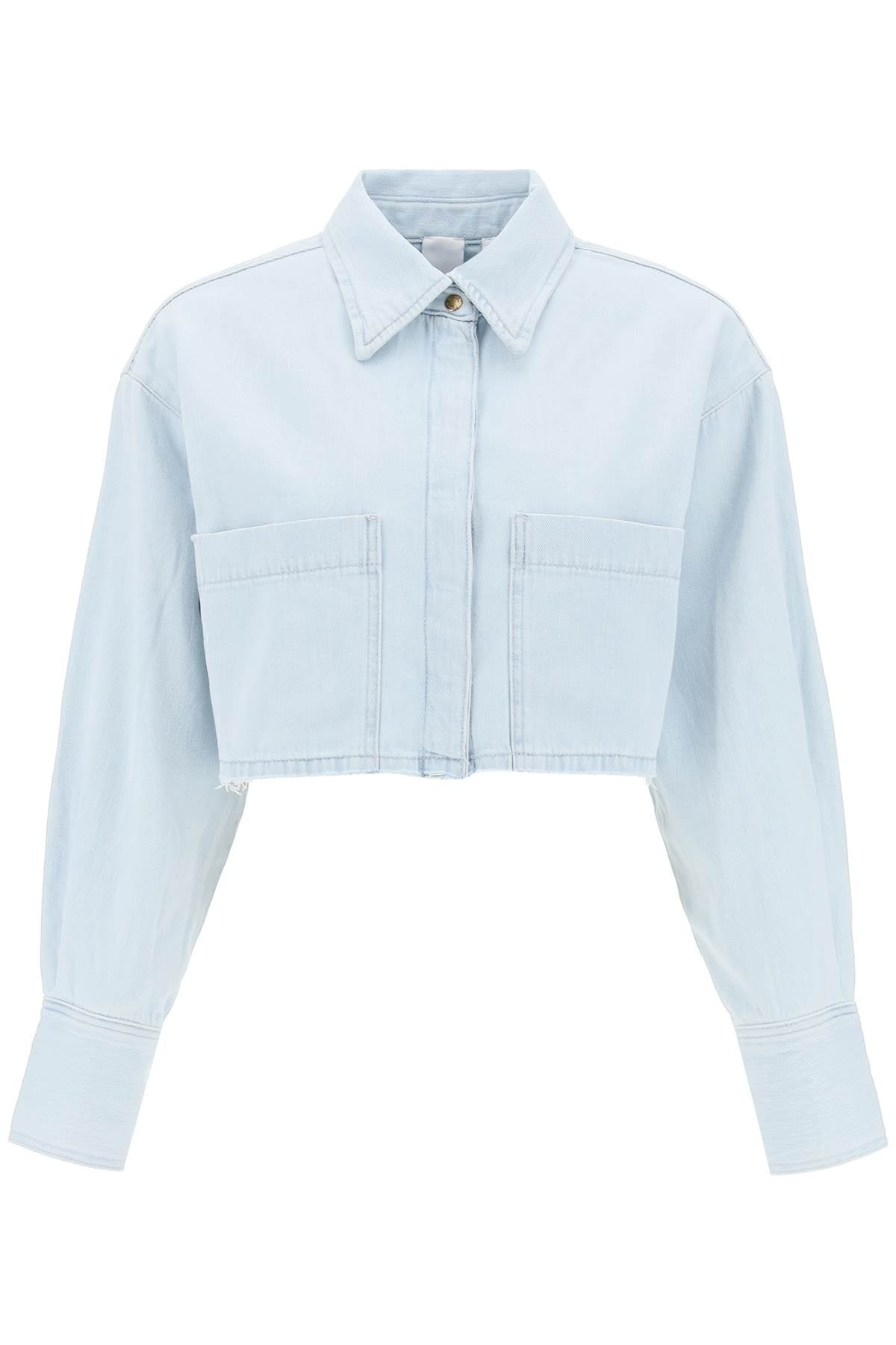 Pergusa Cropped Denim Shirt - 1