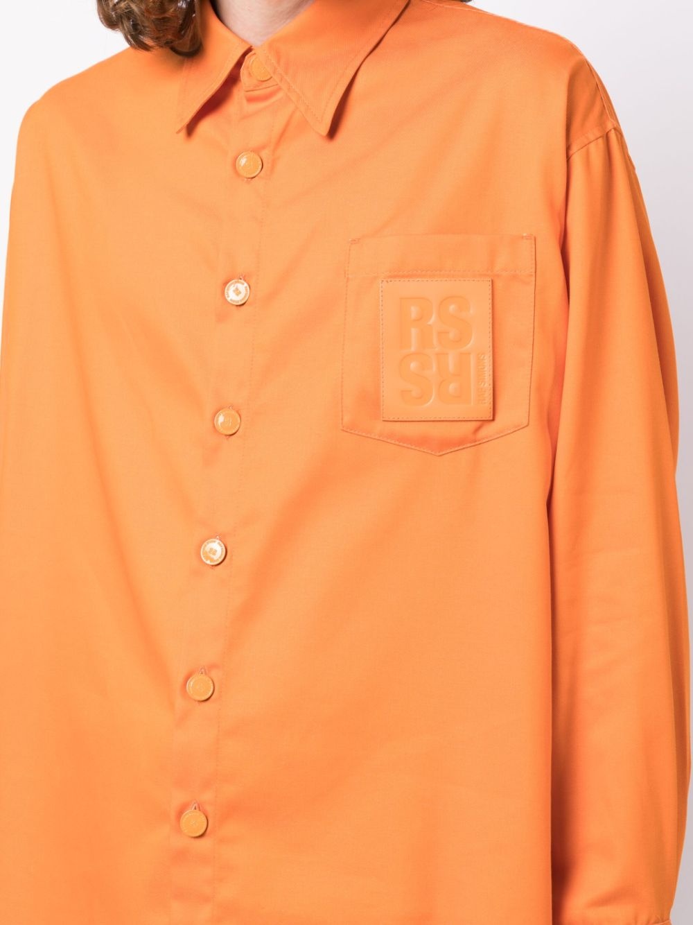 logo-patch long-sleeve shirt - 5