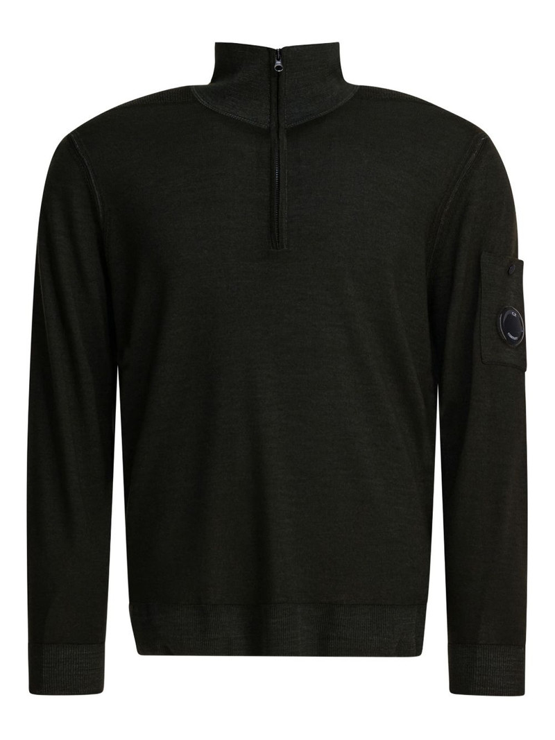 wool zip-up sweater 1