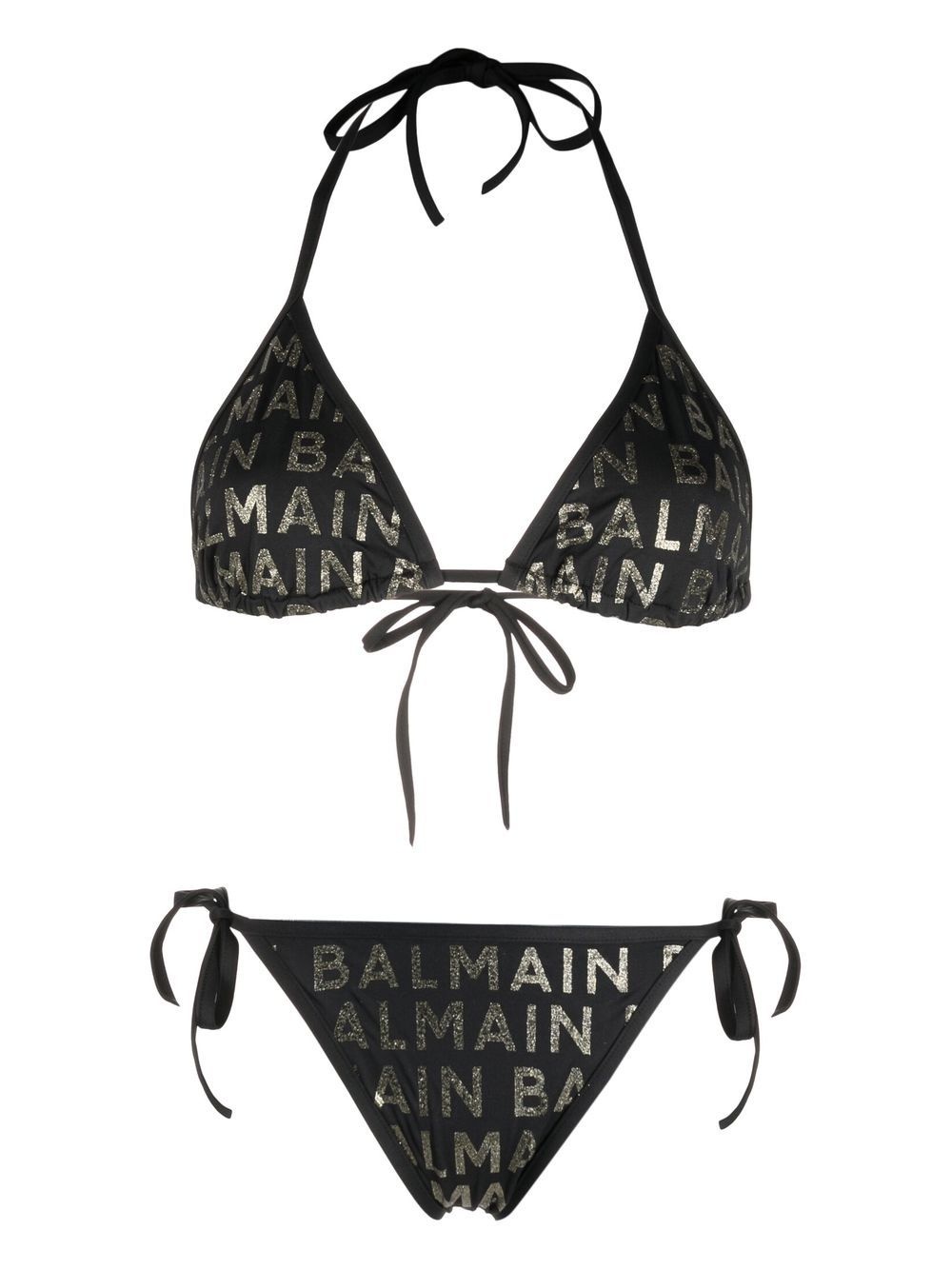 logo-print bikini set - 1