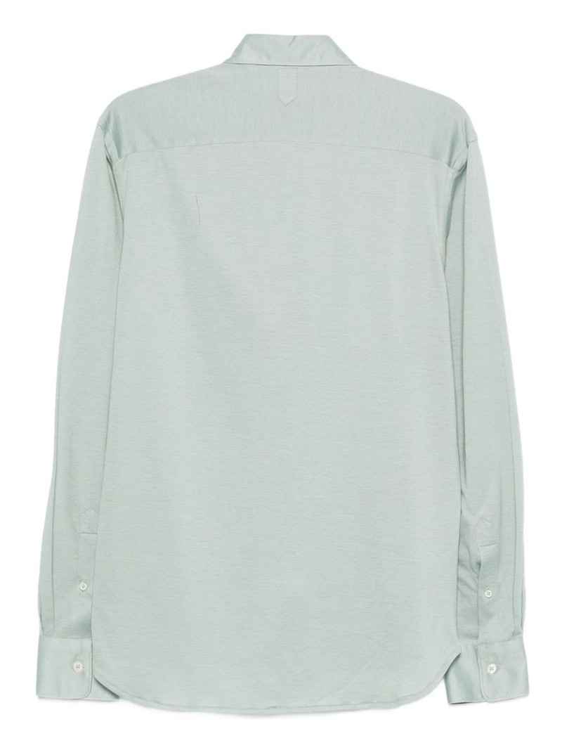 Canali long-sleeve cotton-blend shirt outlook