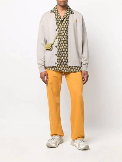 KENZO logo-patch button-up cardigan outlook