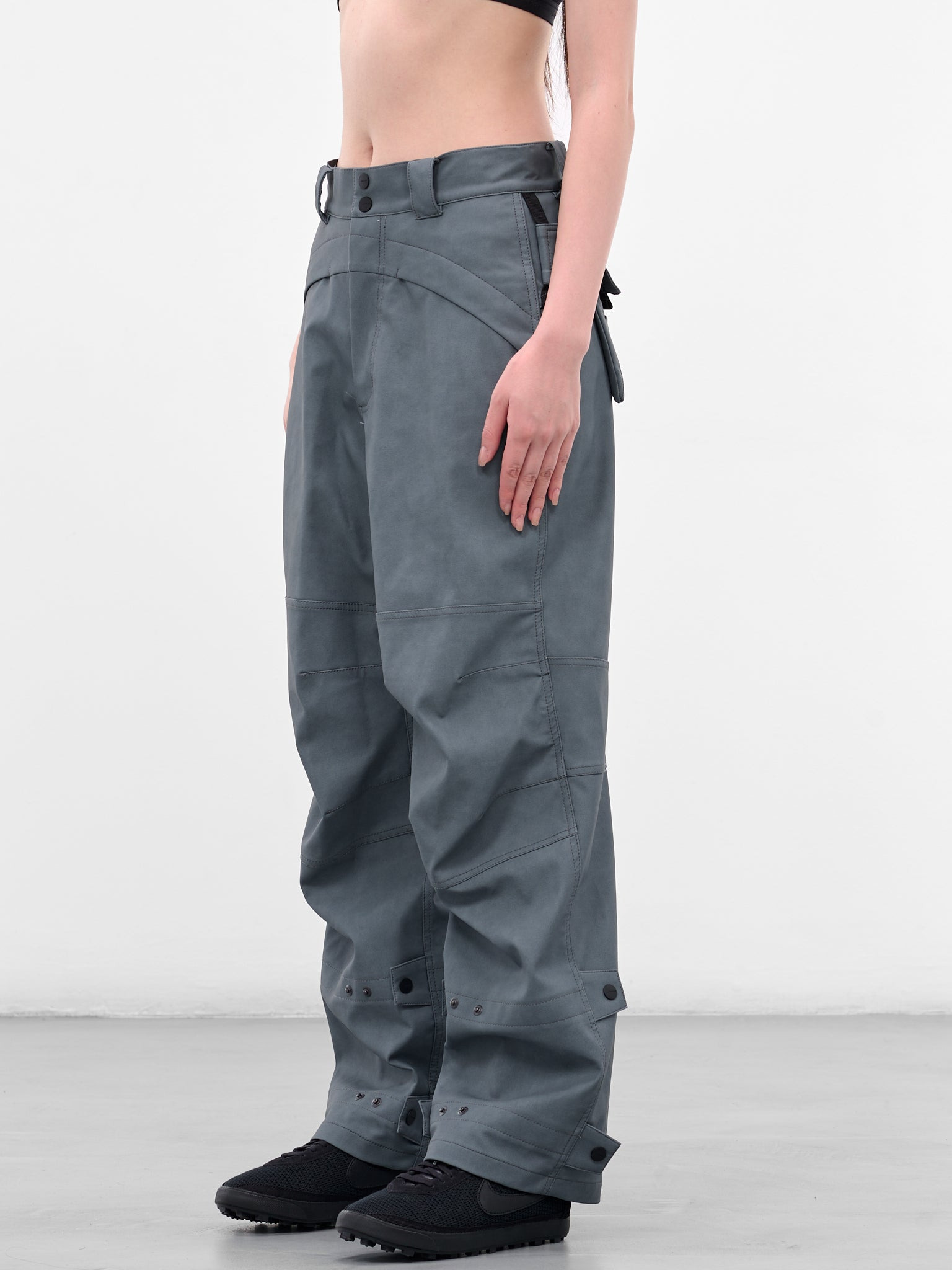 Gray Biker Pants & Bag - 2