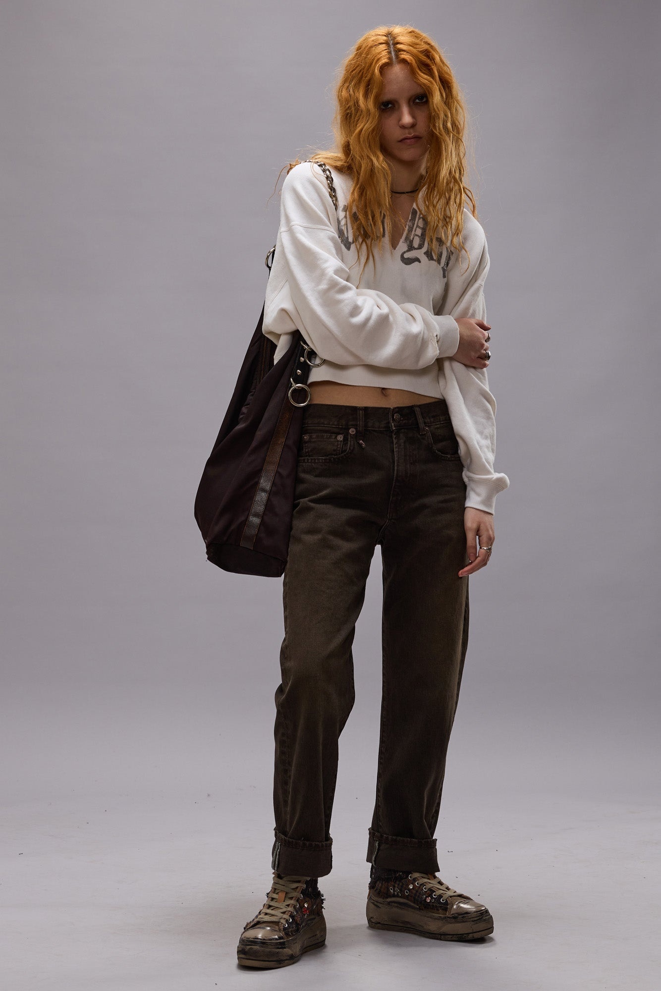 BOYFRIEND JEAN - VINTAGE CHOCOLATE BROWN - R13 - 3
