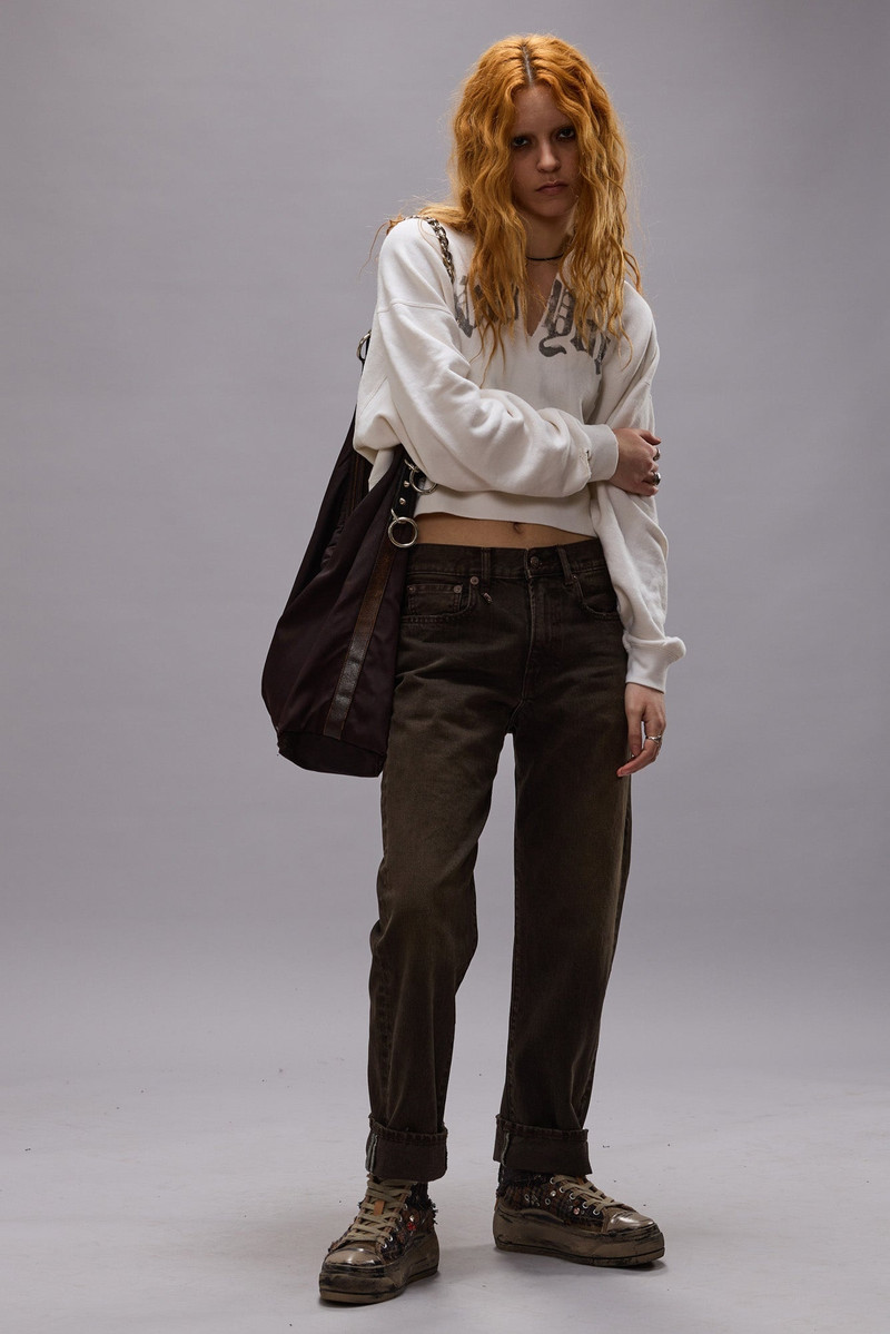 BOYFRIEND JEAN - VINTAGE CHOCOLATE BROWN - R13 3