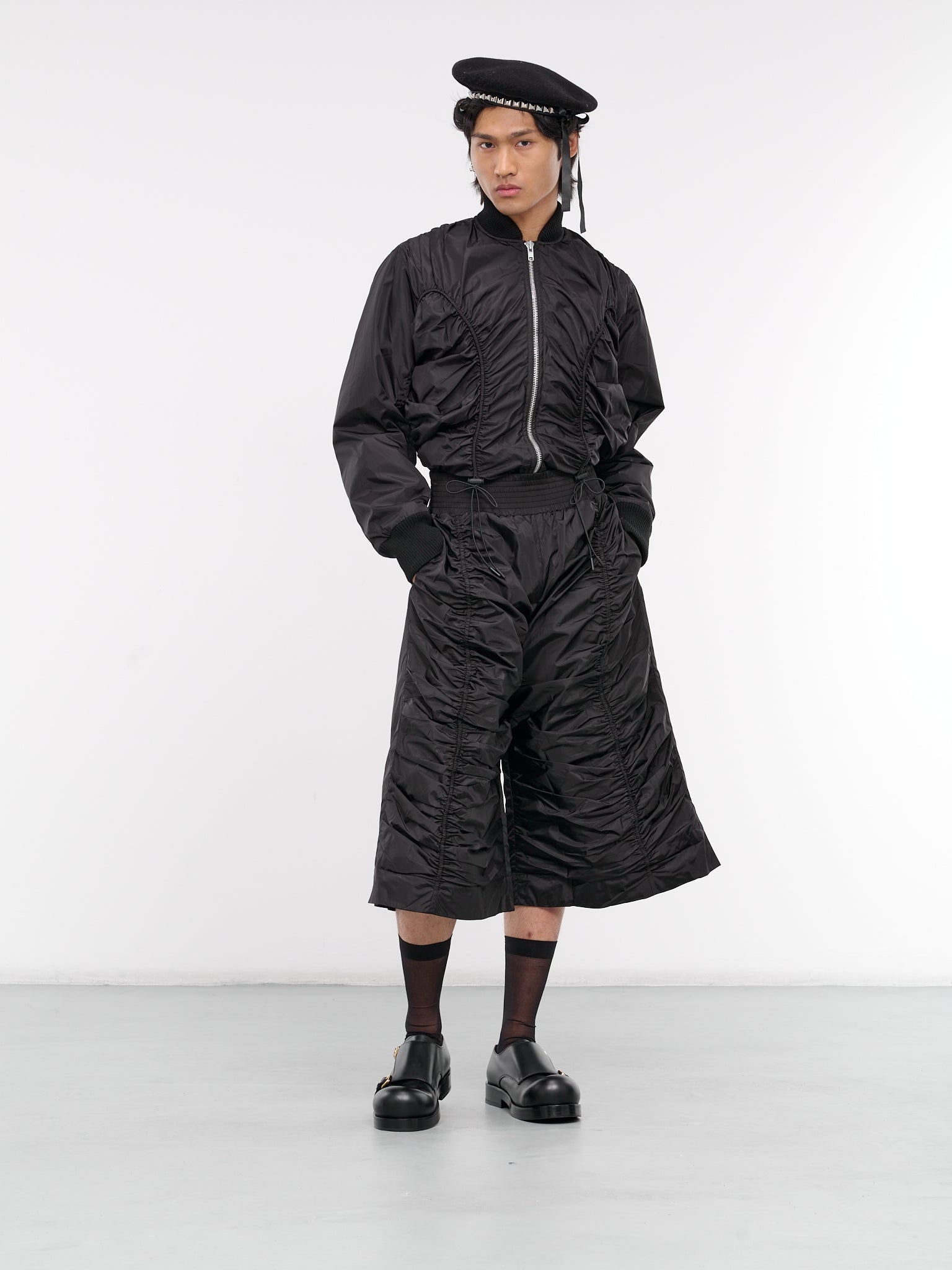 Ruched Bomber Jacket - 6