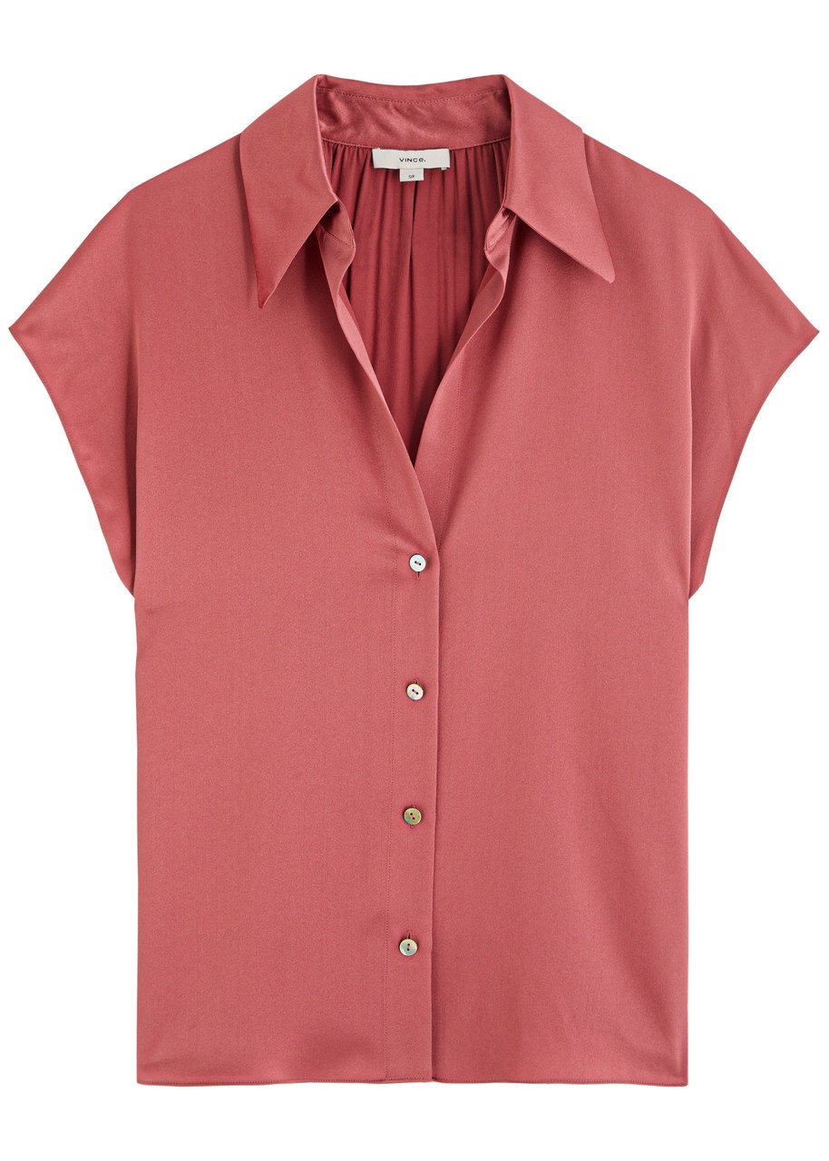 Vince Silk-satin Shirt - 1