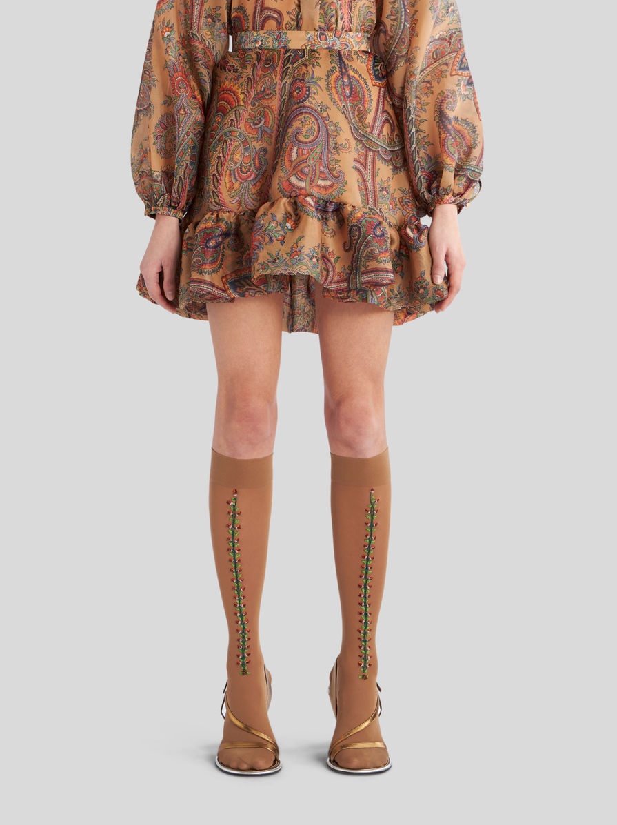 MINI PAISLEY SKIRT - 2