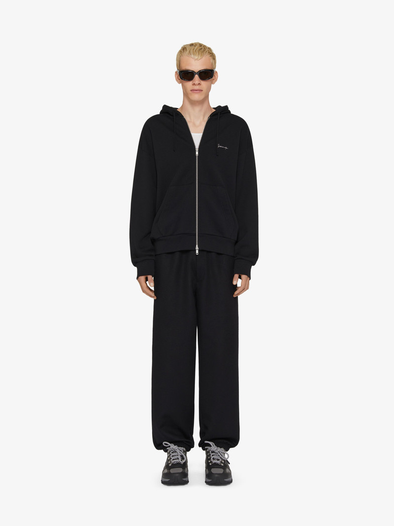 Givenchy HOODIE IN FLEECE WITH HUBERT OBJECTS PRINT outlook