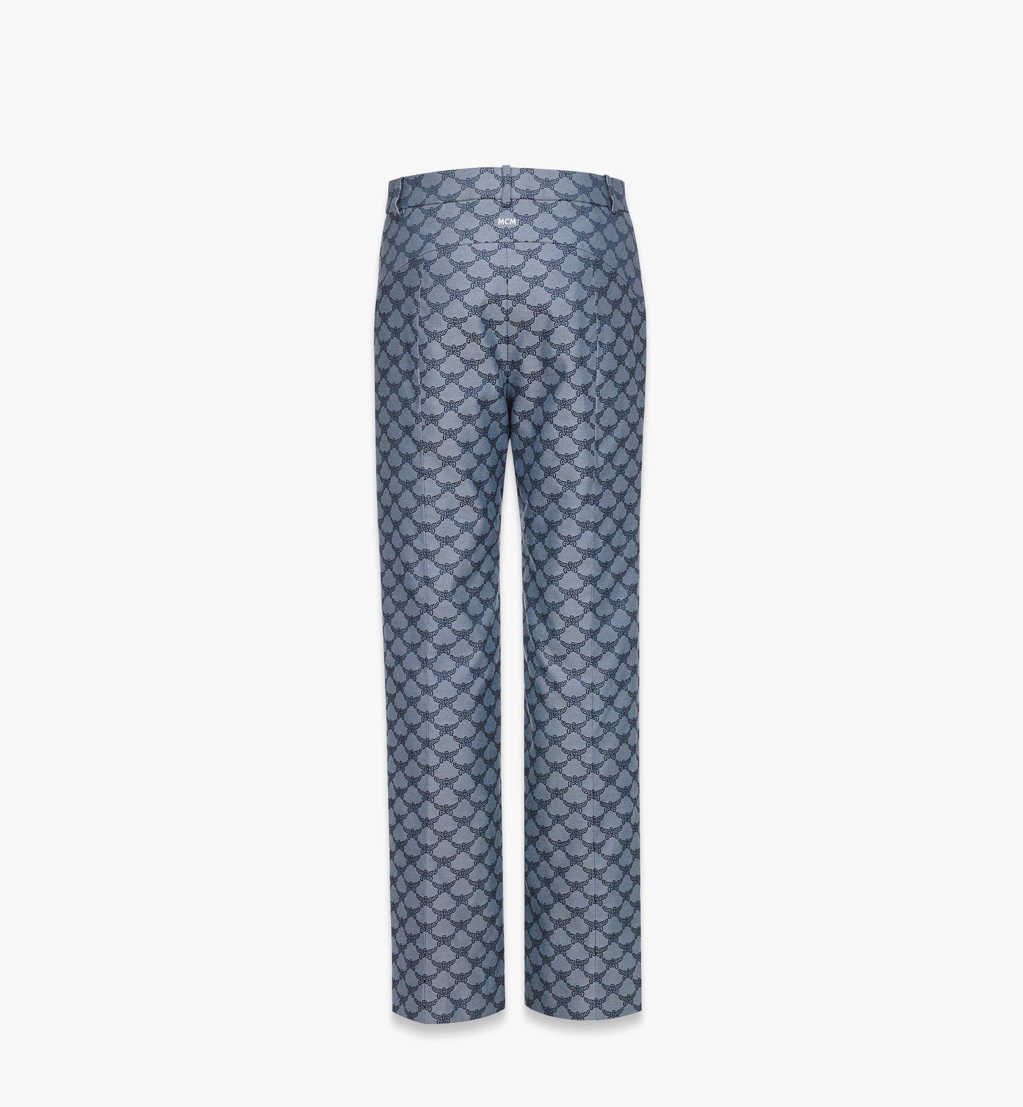 Flared Pants in Lauretos Denim Jacquard - 3