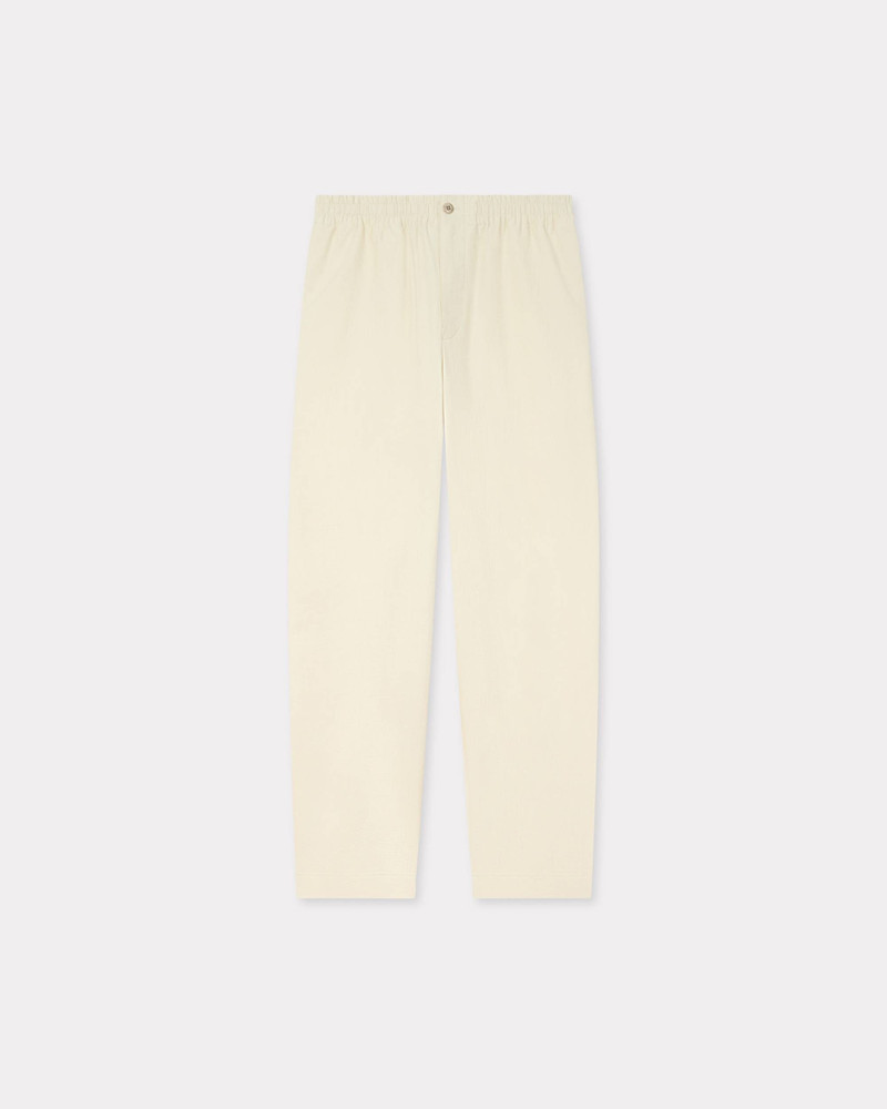 Jogpants in textured cotton 1