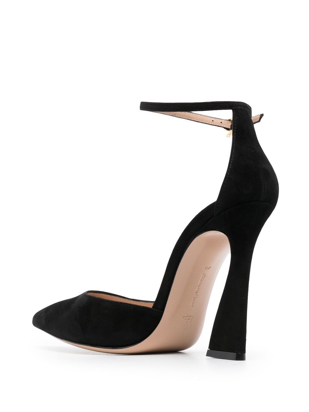 suede 105mm curved-heel pumps - 3