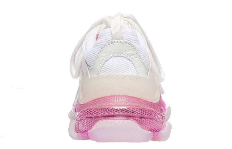 (WMNS) Balenciaga Triple S Clear Sole Trainer 'White Pink' 544351W09ON9025 - 4