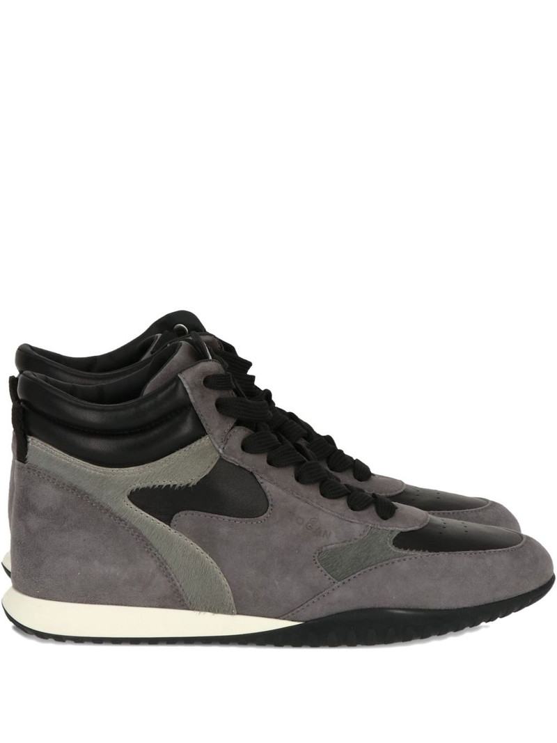 high-top suede sneakers 1