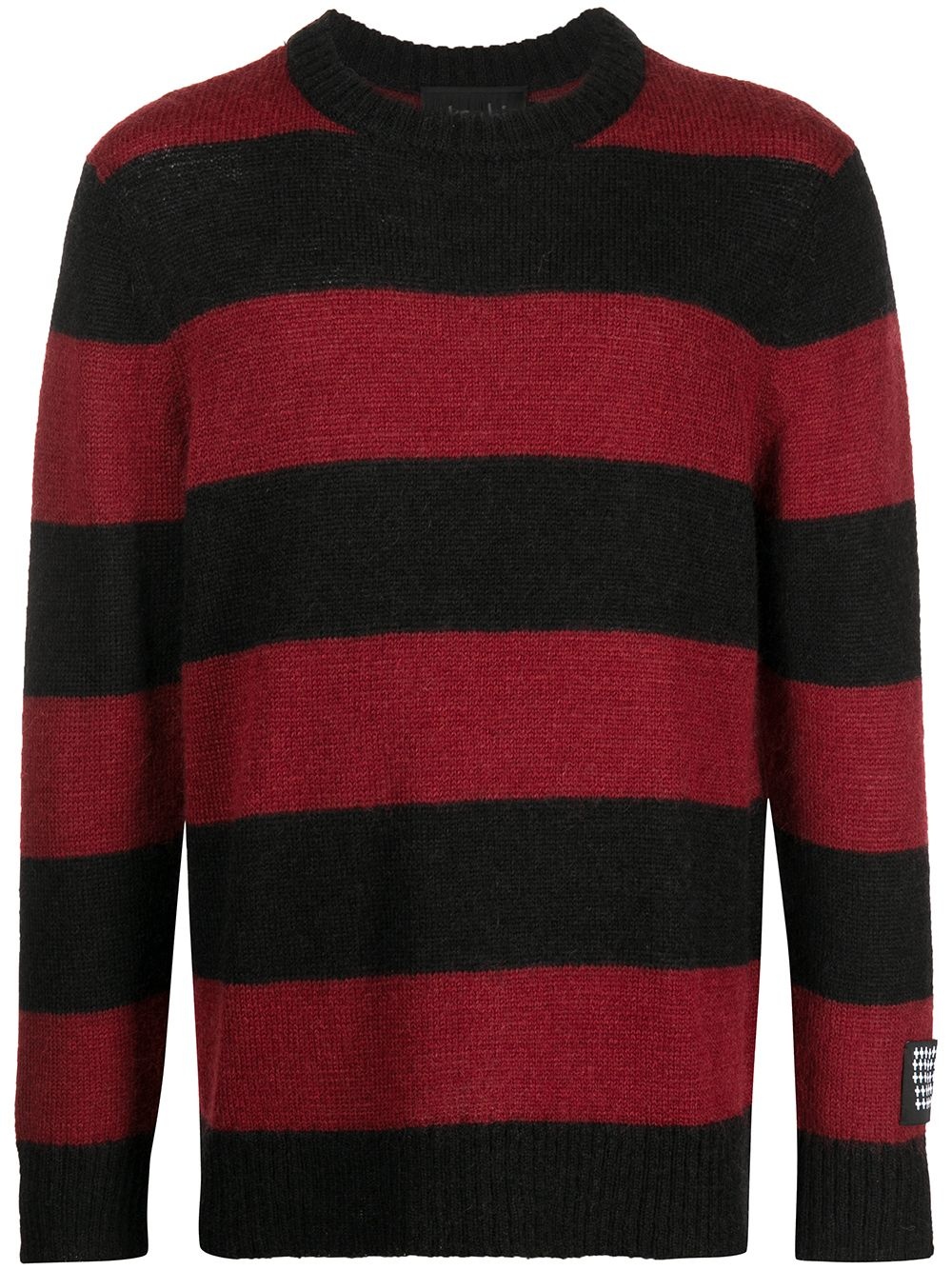 striped knitted jumper - 1