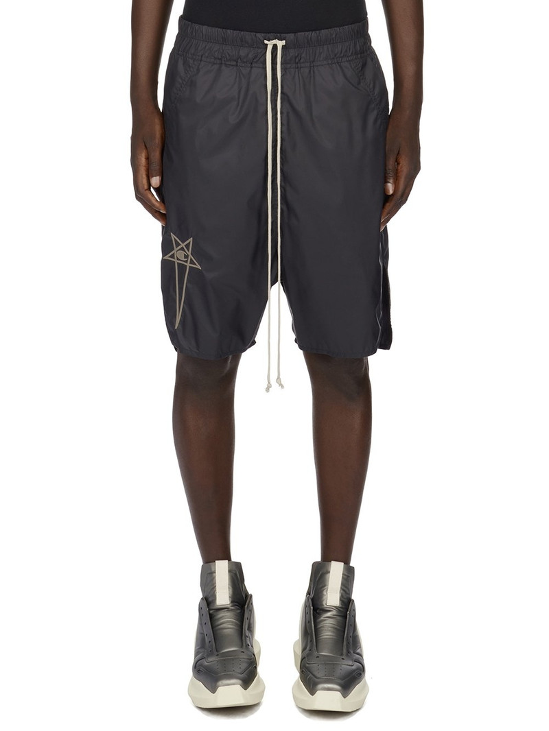 + Champion Beveled Pod Straight-Leg Shell Drawstring Shorts 1