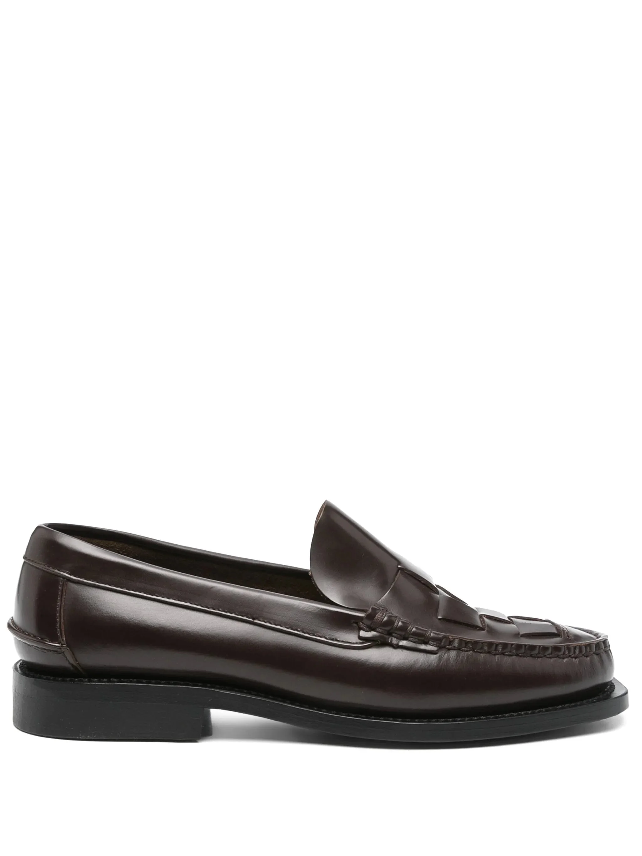 Hereu Nombela Interwoven Leather Loafers - 1