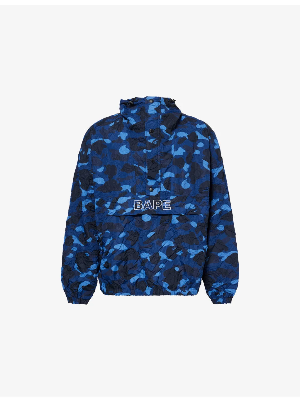 Camo-Print Hooded Shell Jacket - 1