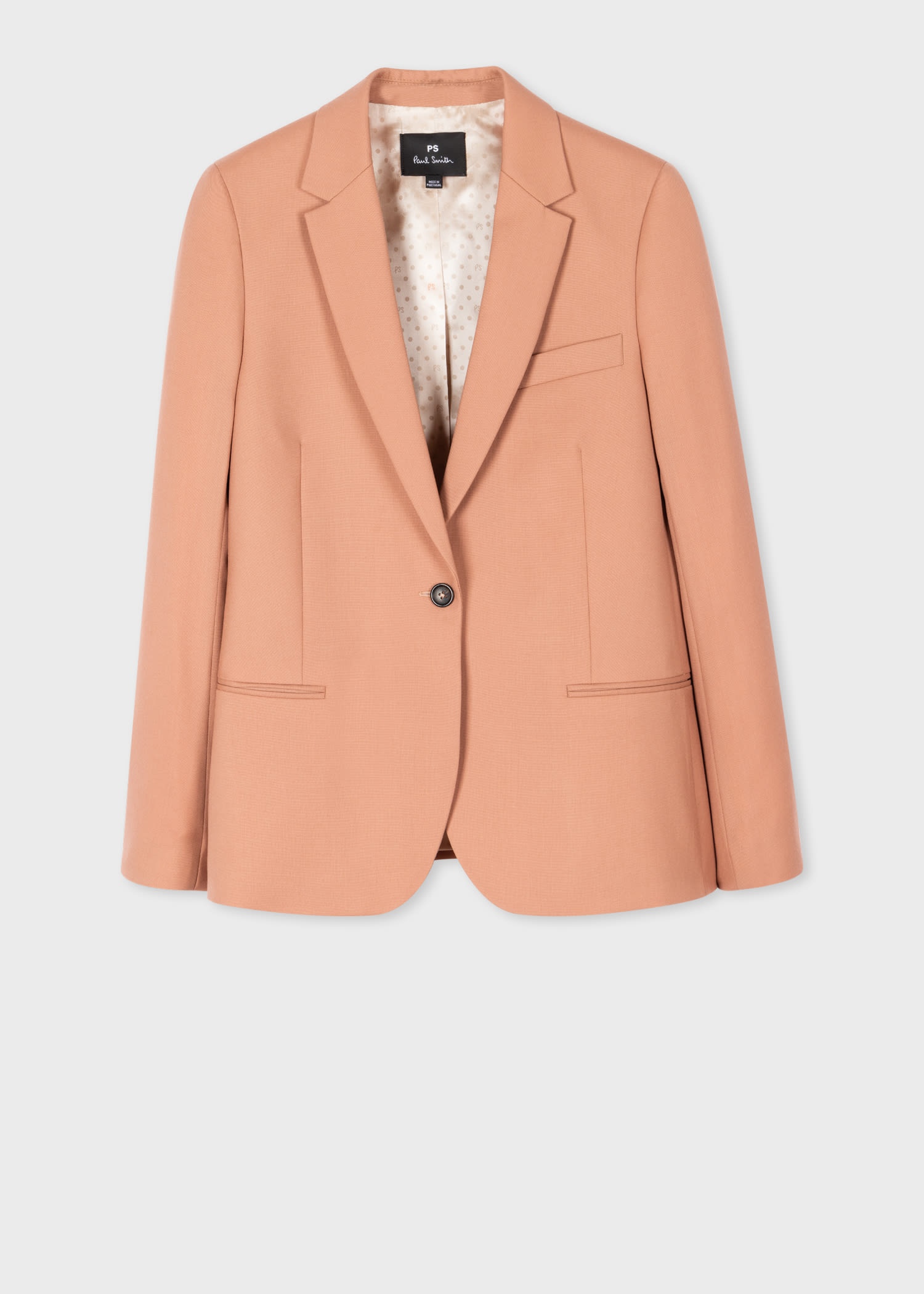 Nude Wool Hopsack Blazer - 1