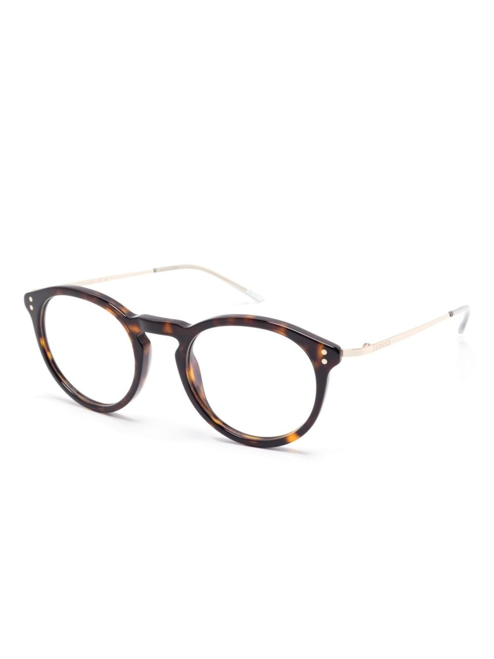 tortoiseshell-effect glasses - 2