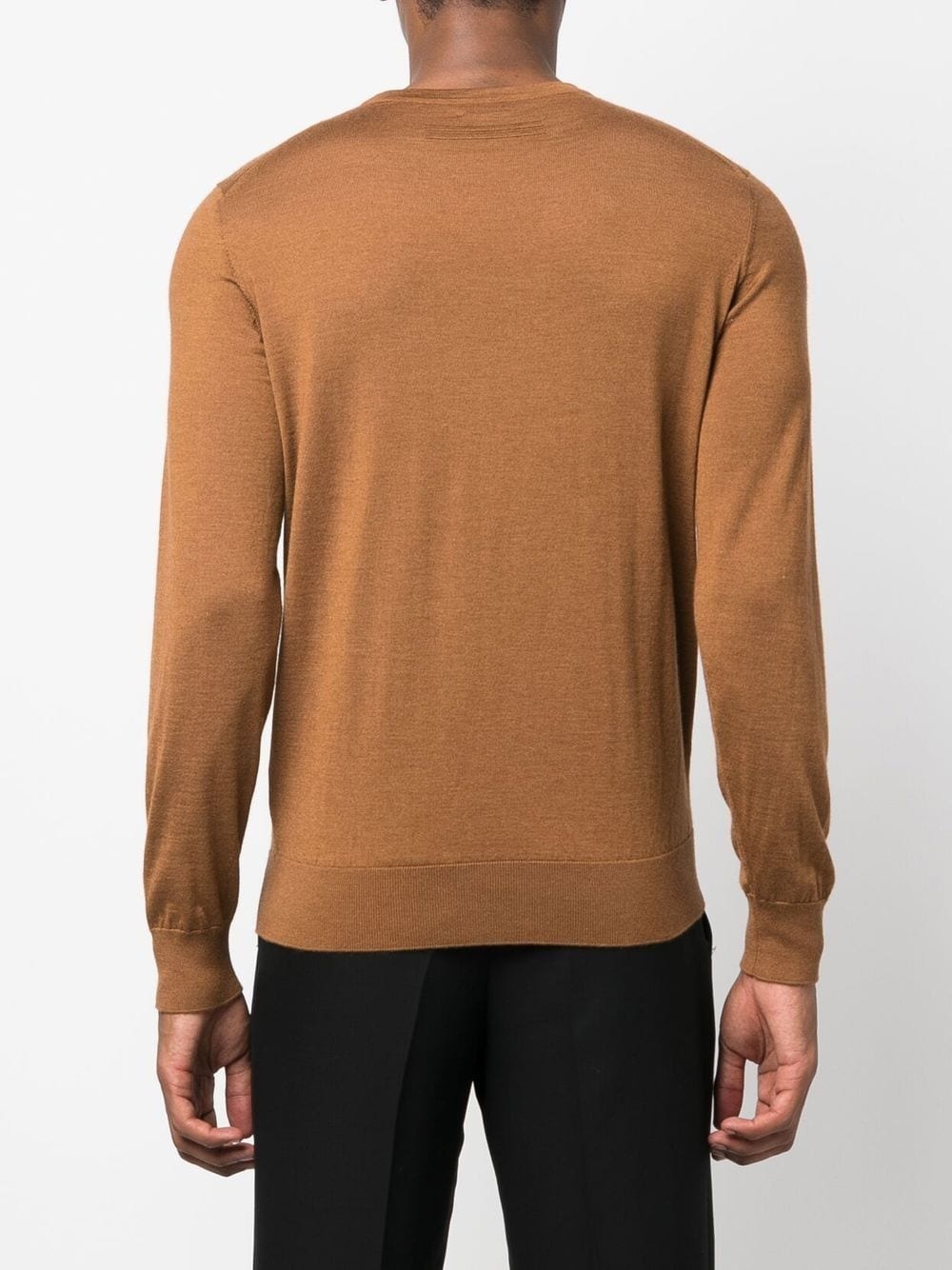 crew neck cashmere-silk jumper - 4
