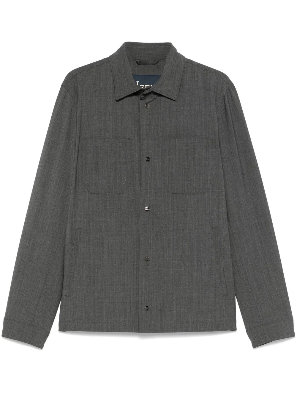 interlock-weave shirt jacket - 1