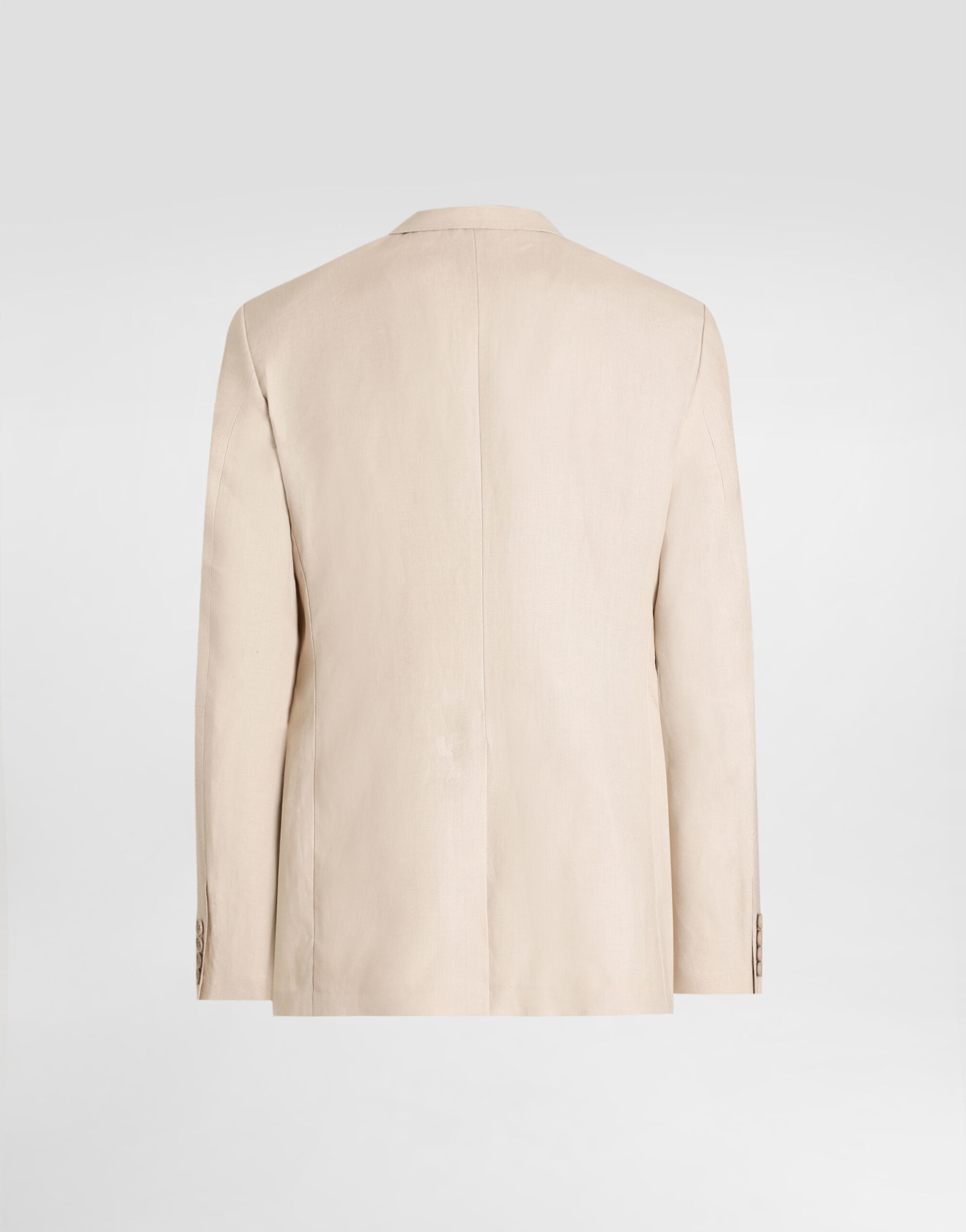 Double-breasted linen fabric jacket - 2