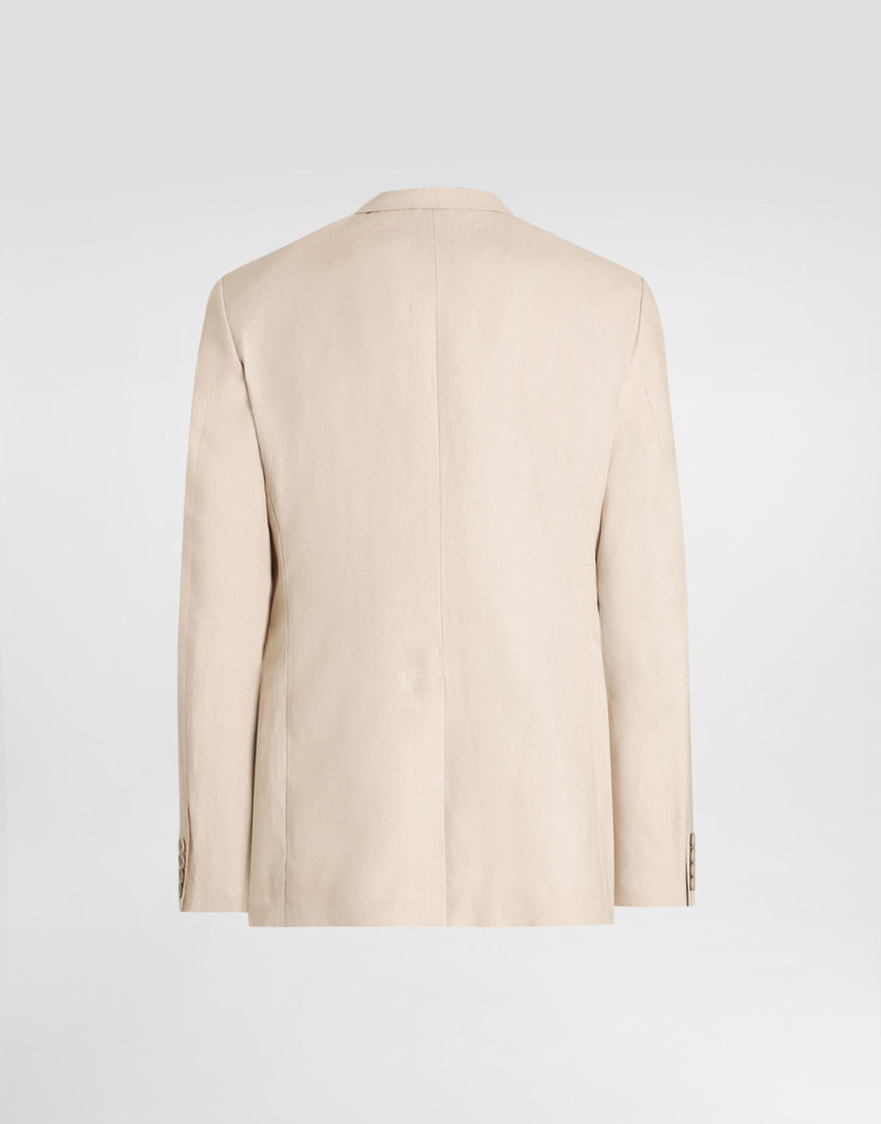 Dolce & Gabbana Double-breasted linen fabric jacket outlook