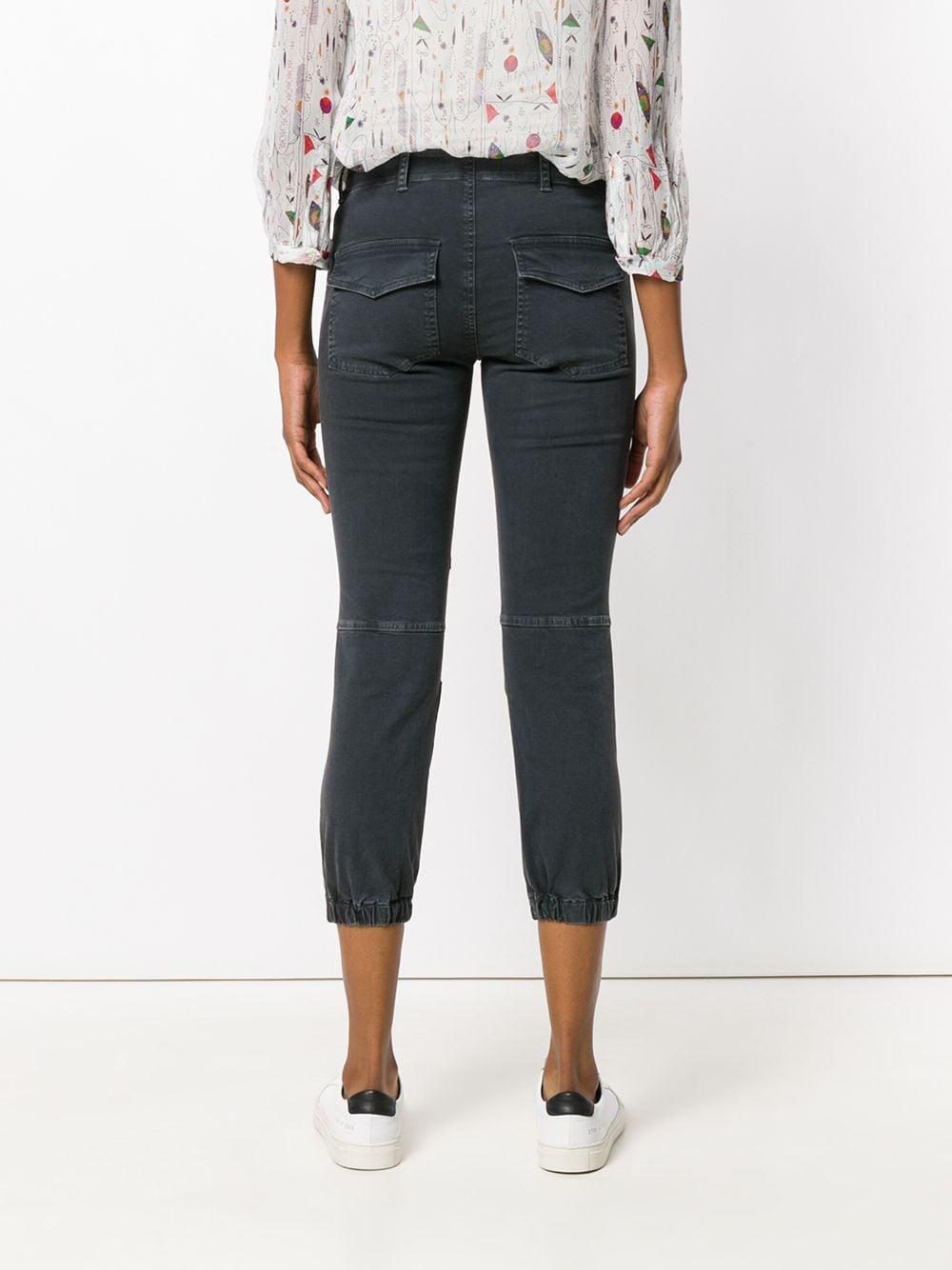 cropped fitted trousers - 4