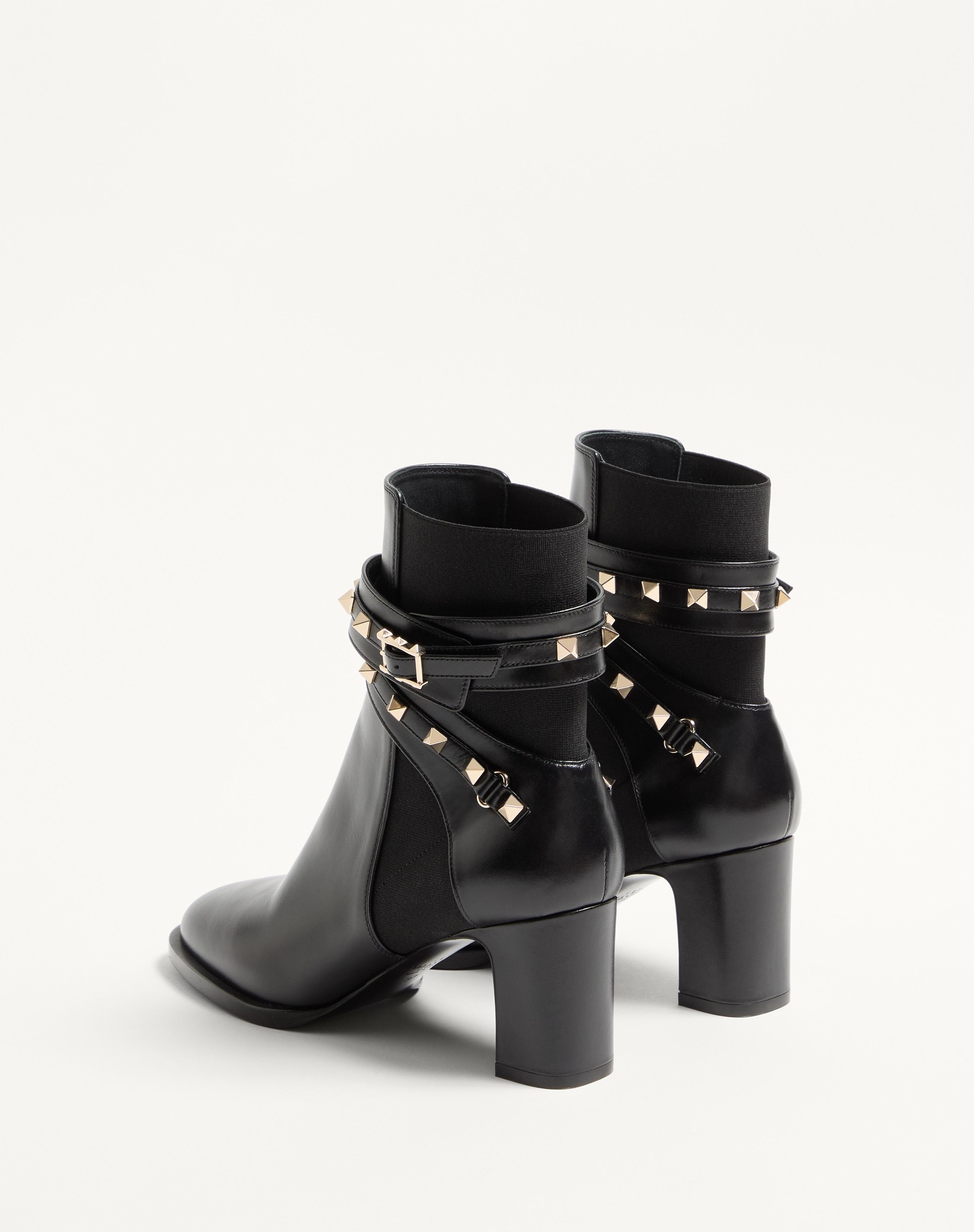 ROCKSTUD 70MM CALFSKIN ANKLE BOOT - 3