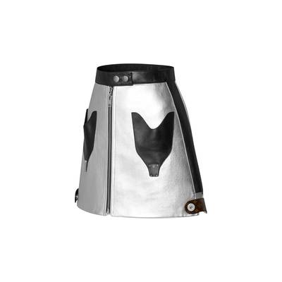 Louis Vuitton Graphic Accent Silver Calfskin Mini Skirt outlook